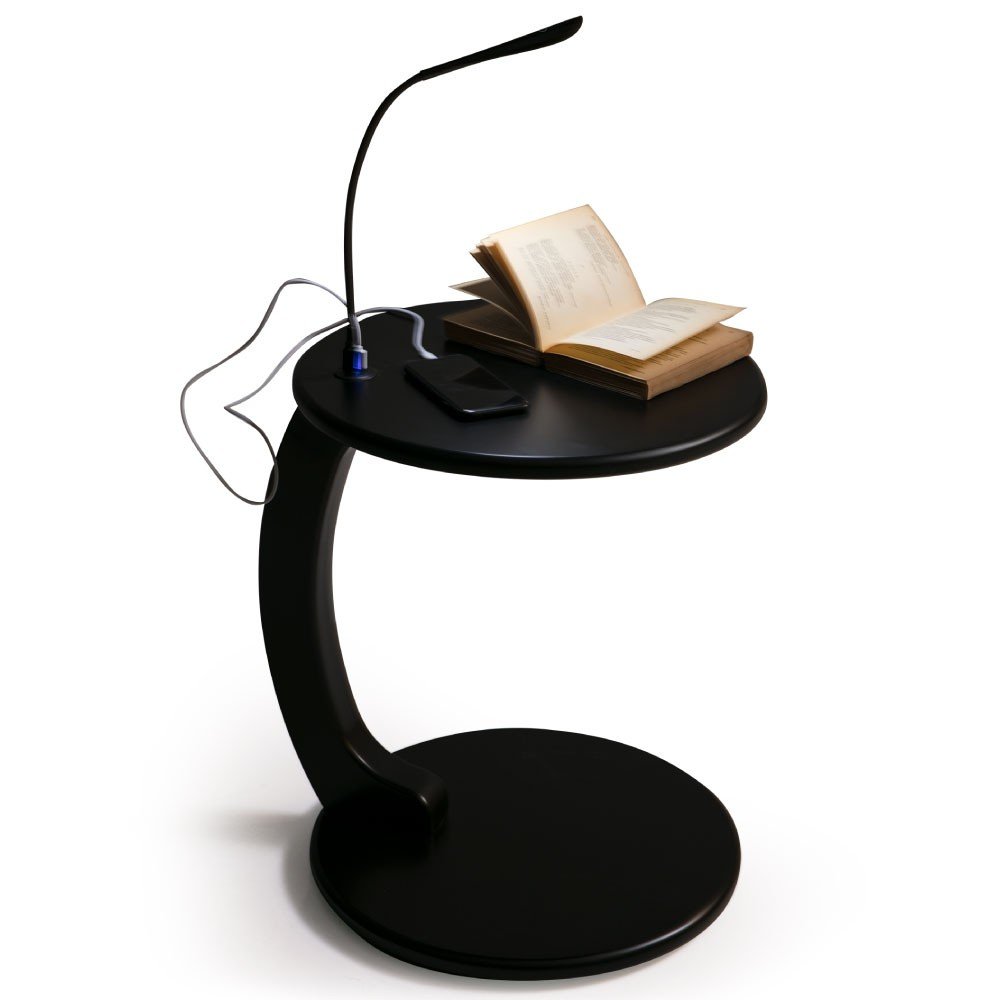 Button Black Side Table