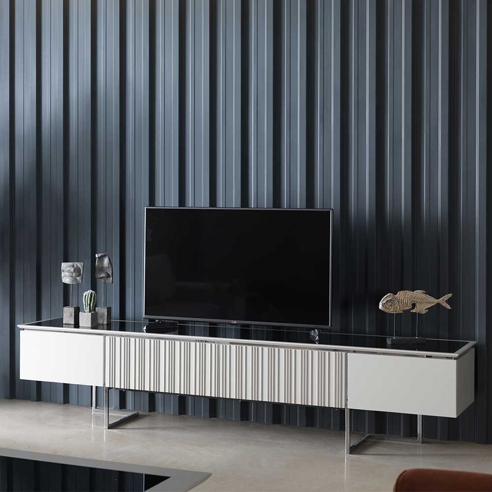Silver TV Stand