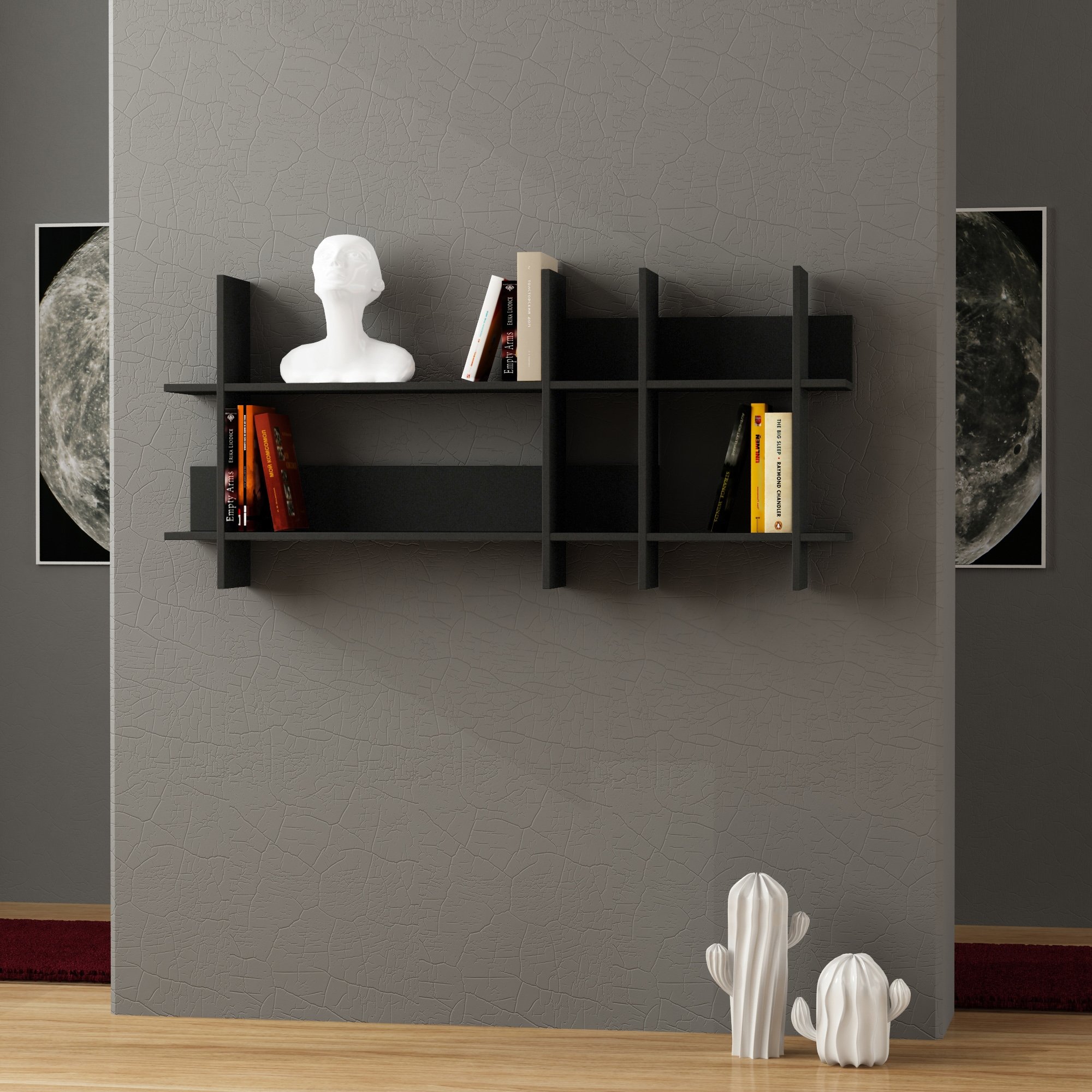 BEADS BOOKCASE - ANTHRACITE - ANTHRACITE - M.KT.01.10963.13