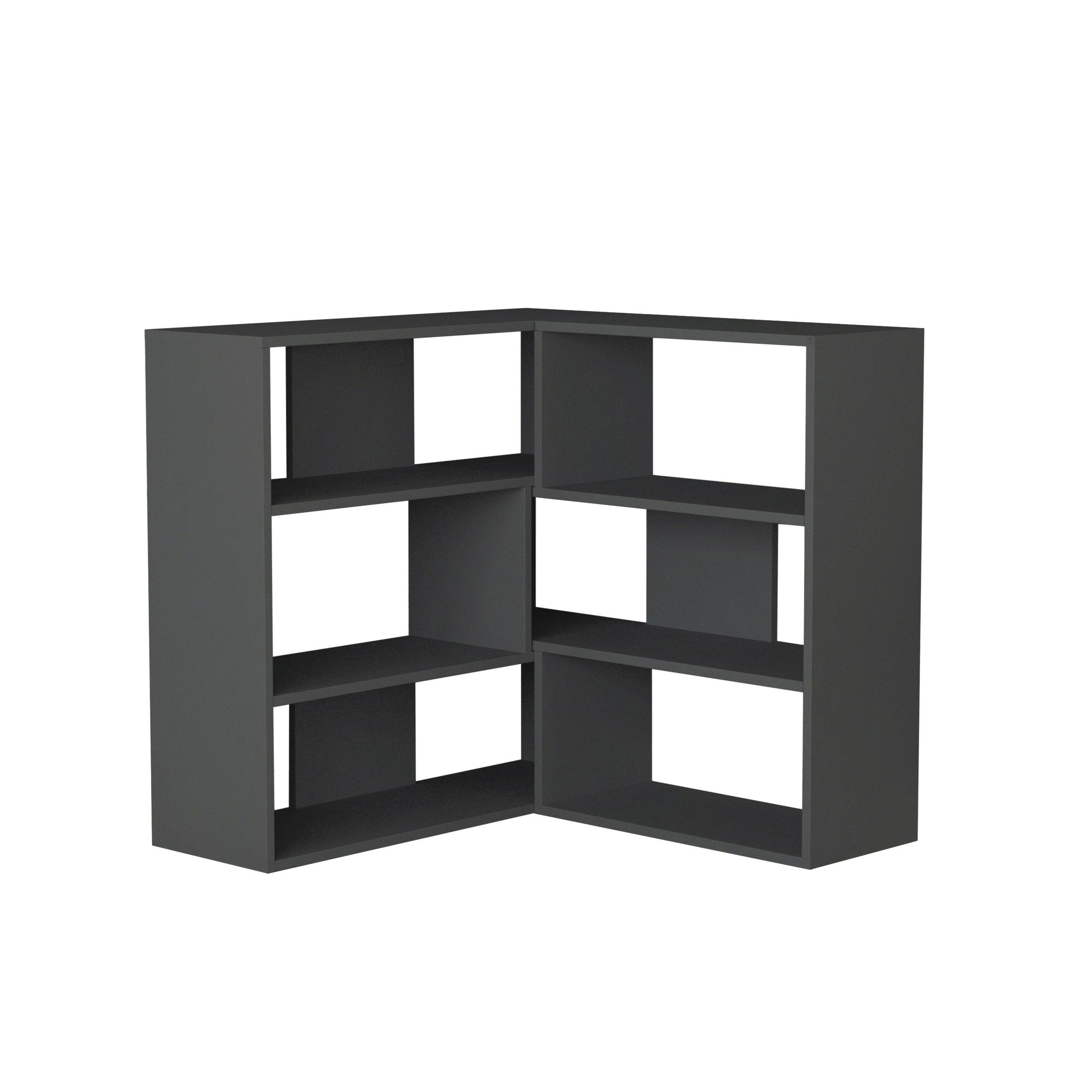 MOLLY BOOKCASE NO.3 - ANTHRACITE - ANTHRACITE - M.KT.02.12715.7
