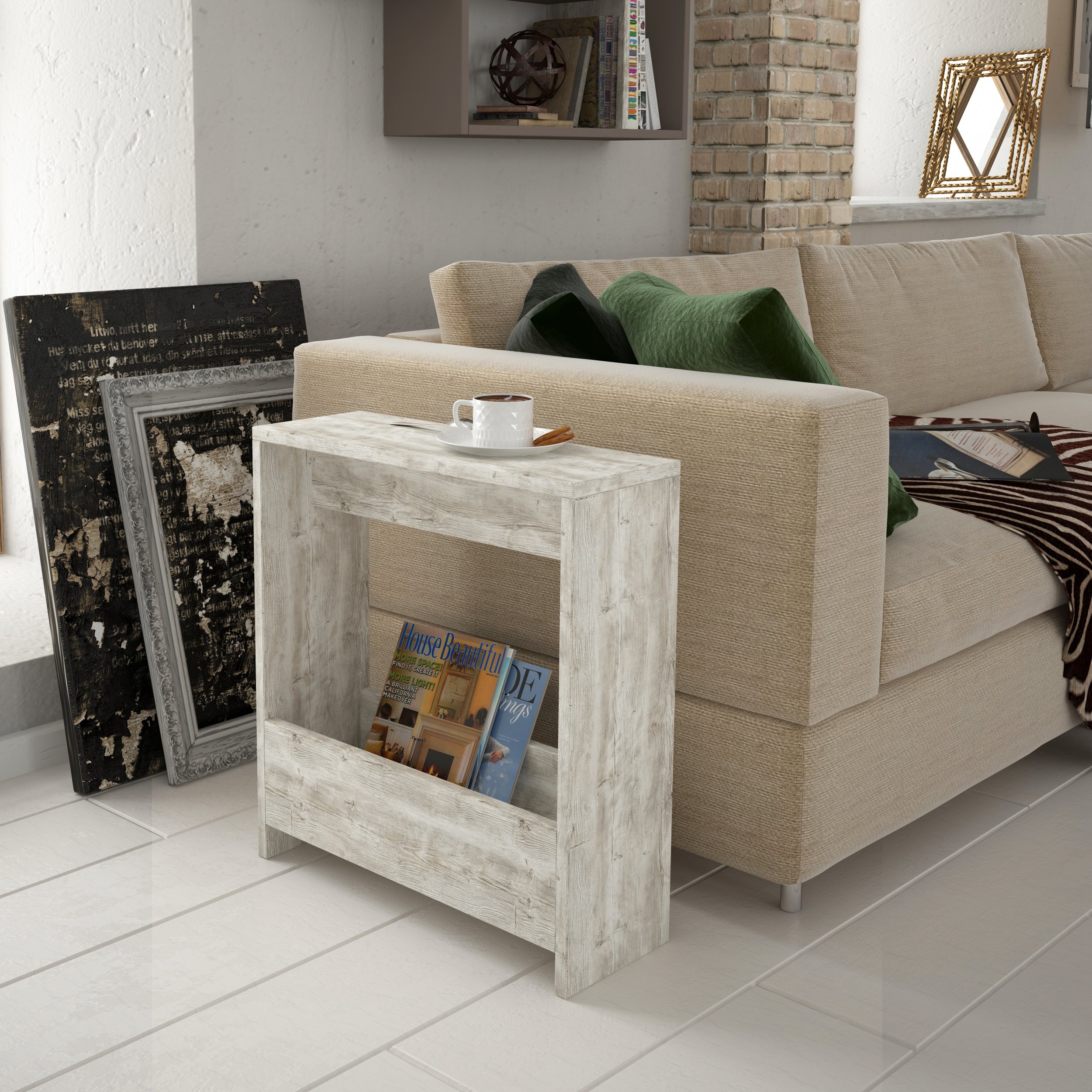 SIMPI SIDE TABLE - ANCIENT WHITE - M.SH.13191.3
