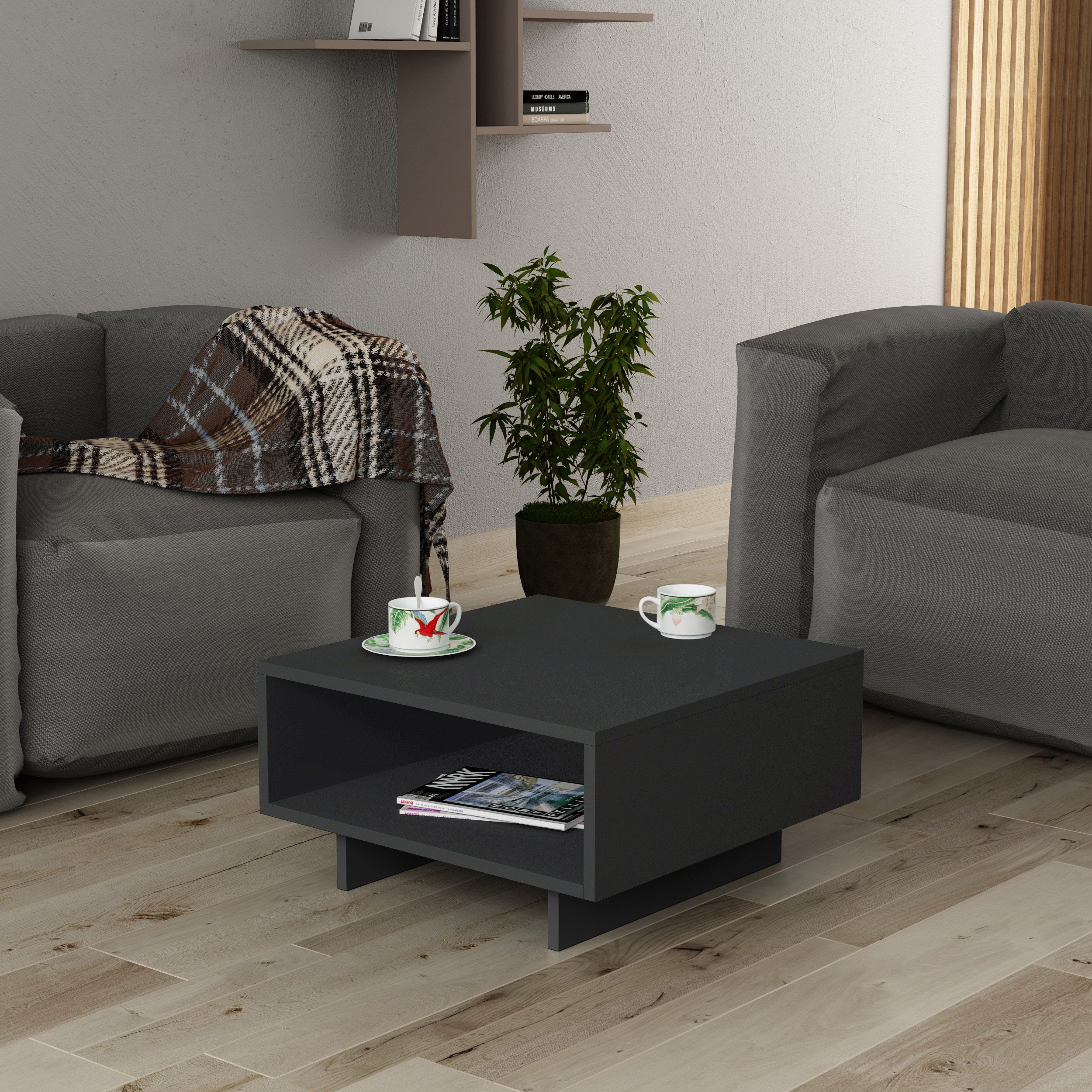 HOLA COFFEE TABLE - ANTHRACITE - ANTHRACITE - M.SH.11040.6
