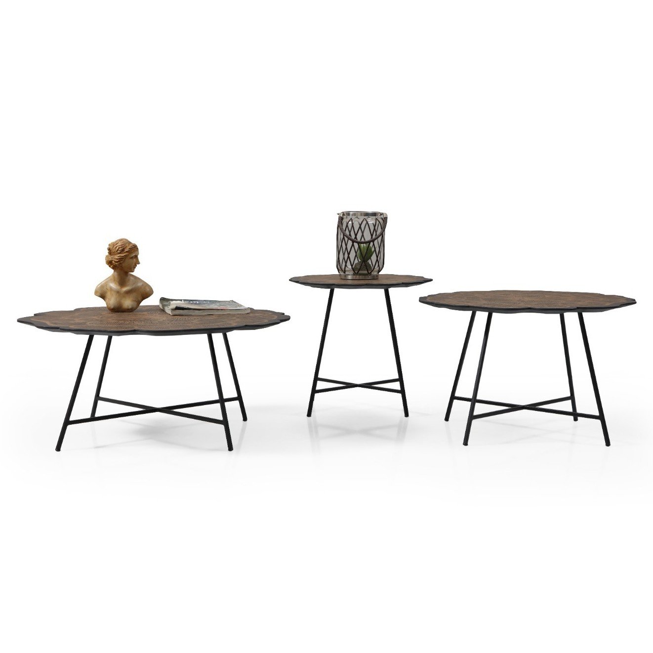 Enzo Center & Side Table