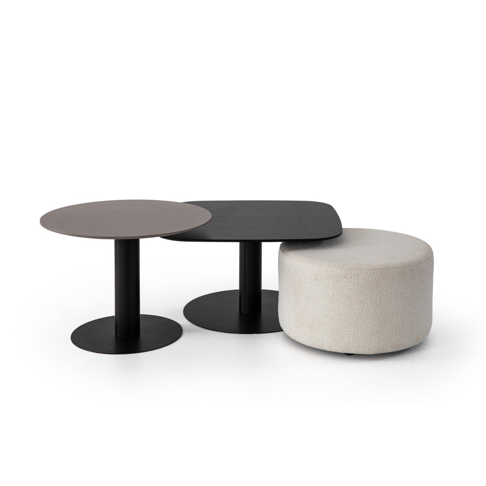 Benny Vol1 Center & Side Table *1 Pouf