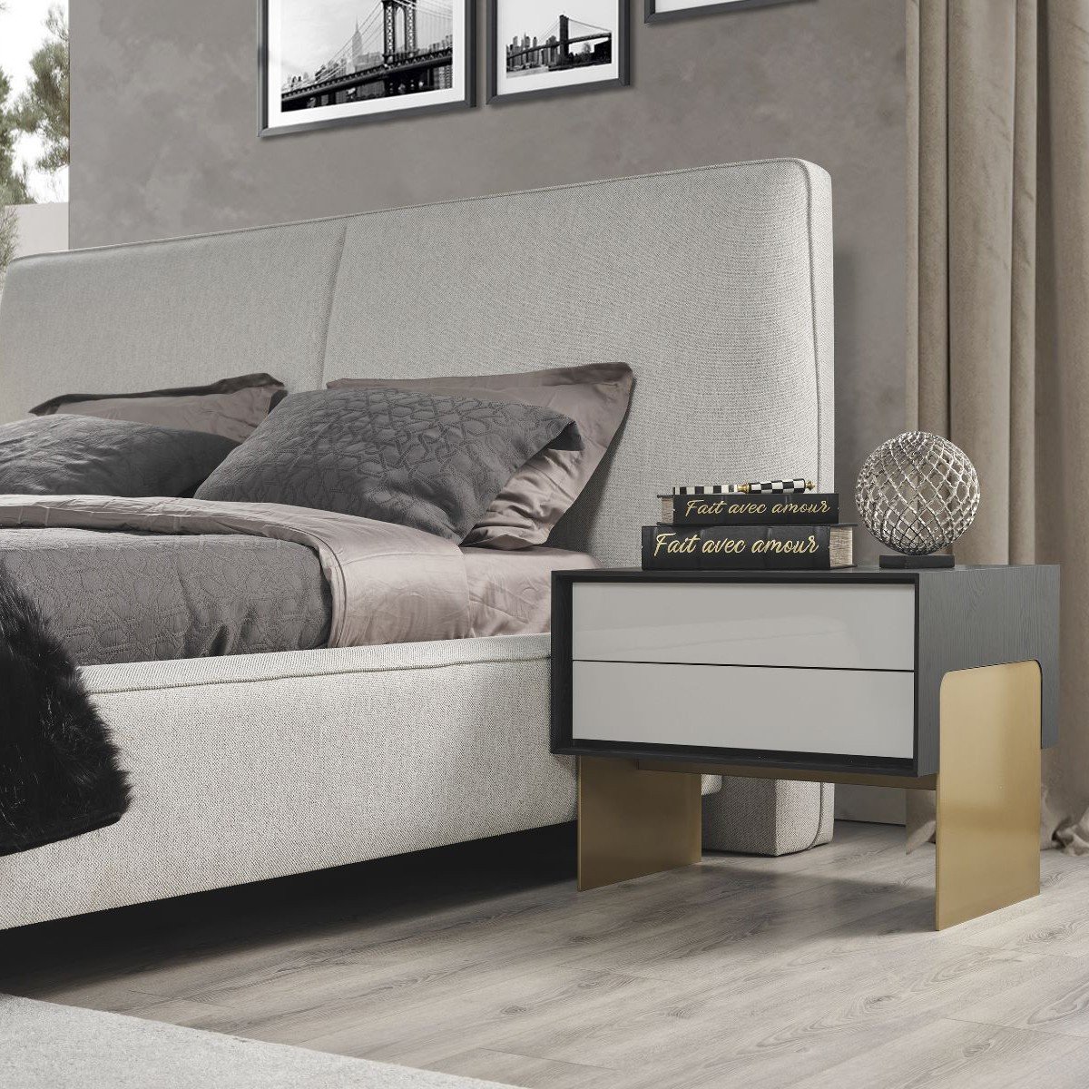 Icon Vol1 Bed With Storage 160x200 cm