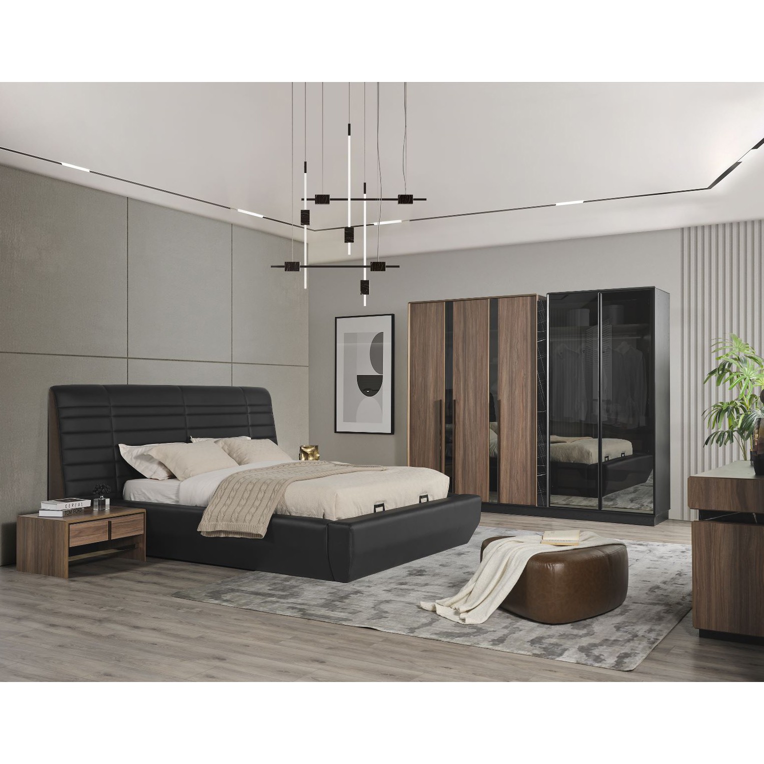 Bronze Bedroom (Bed With Storage 160x200 cm)