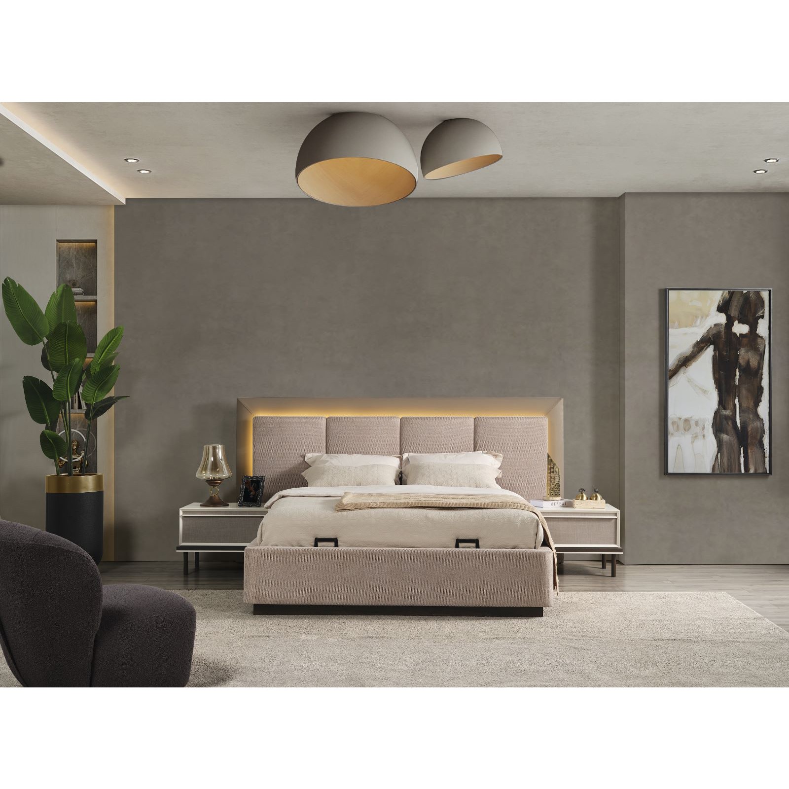Line   Bedroom (Bed Without  Storage 180x200 cm)