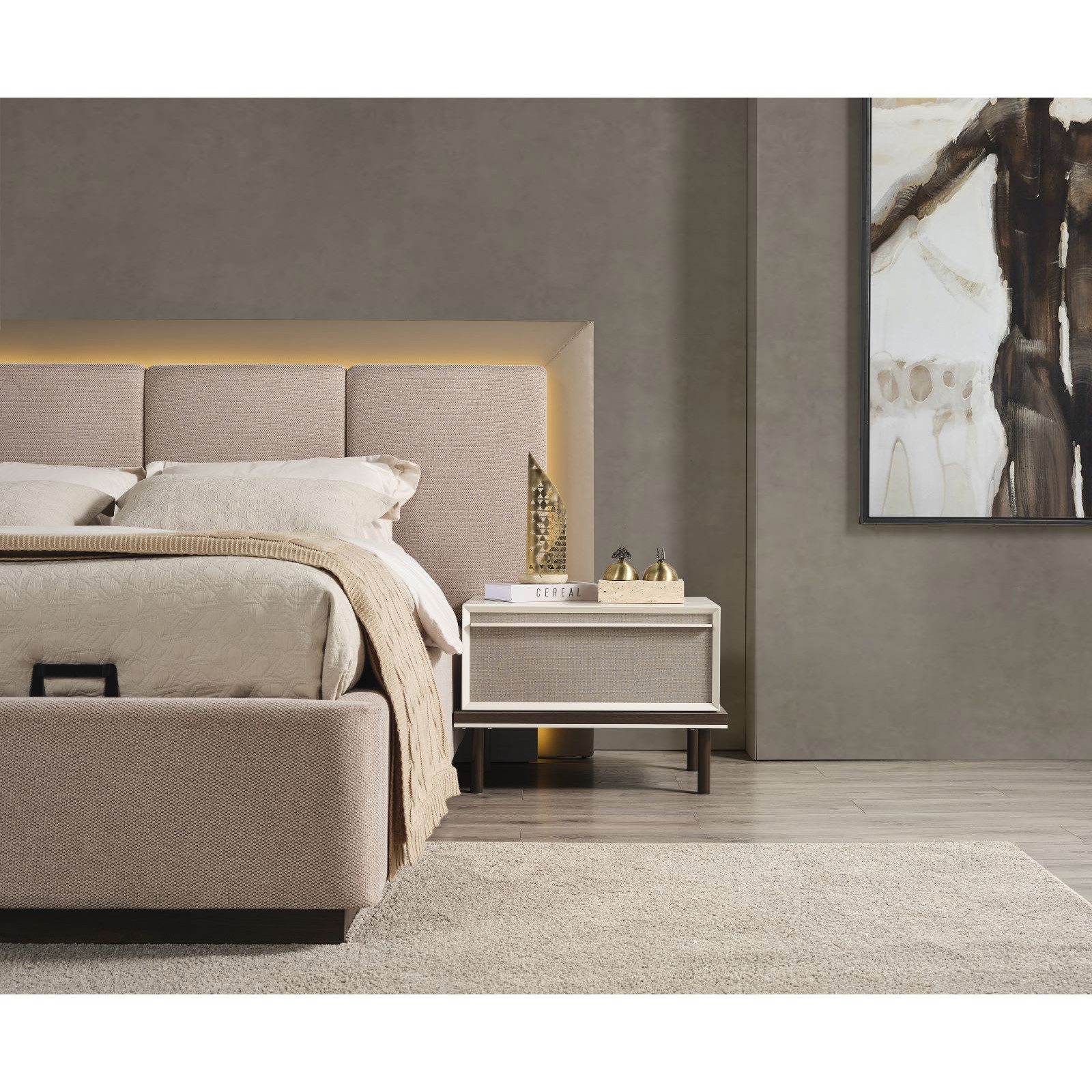 Line Bed With Storage 160x200 cm