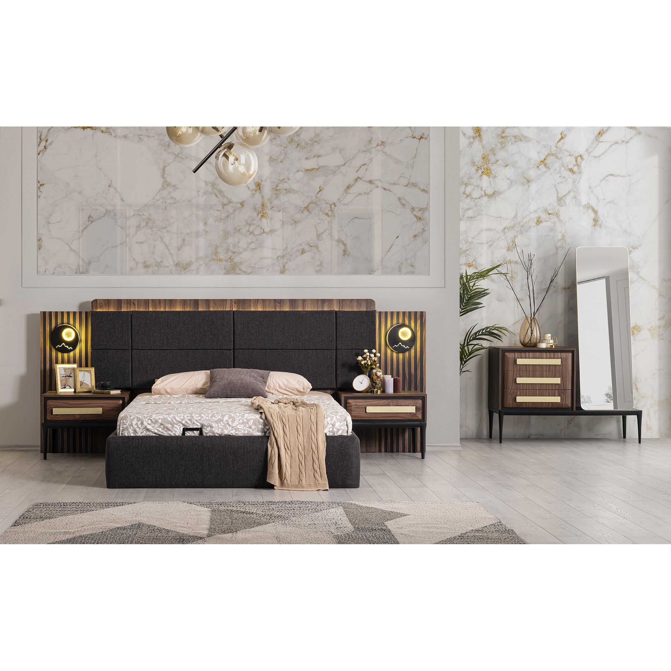 Armani Bed With Storage 180x200 cm