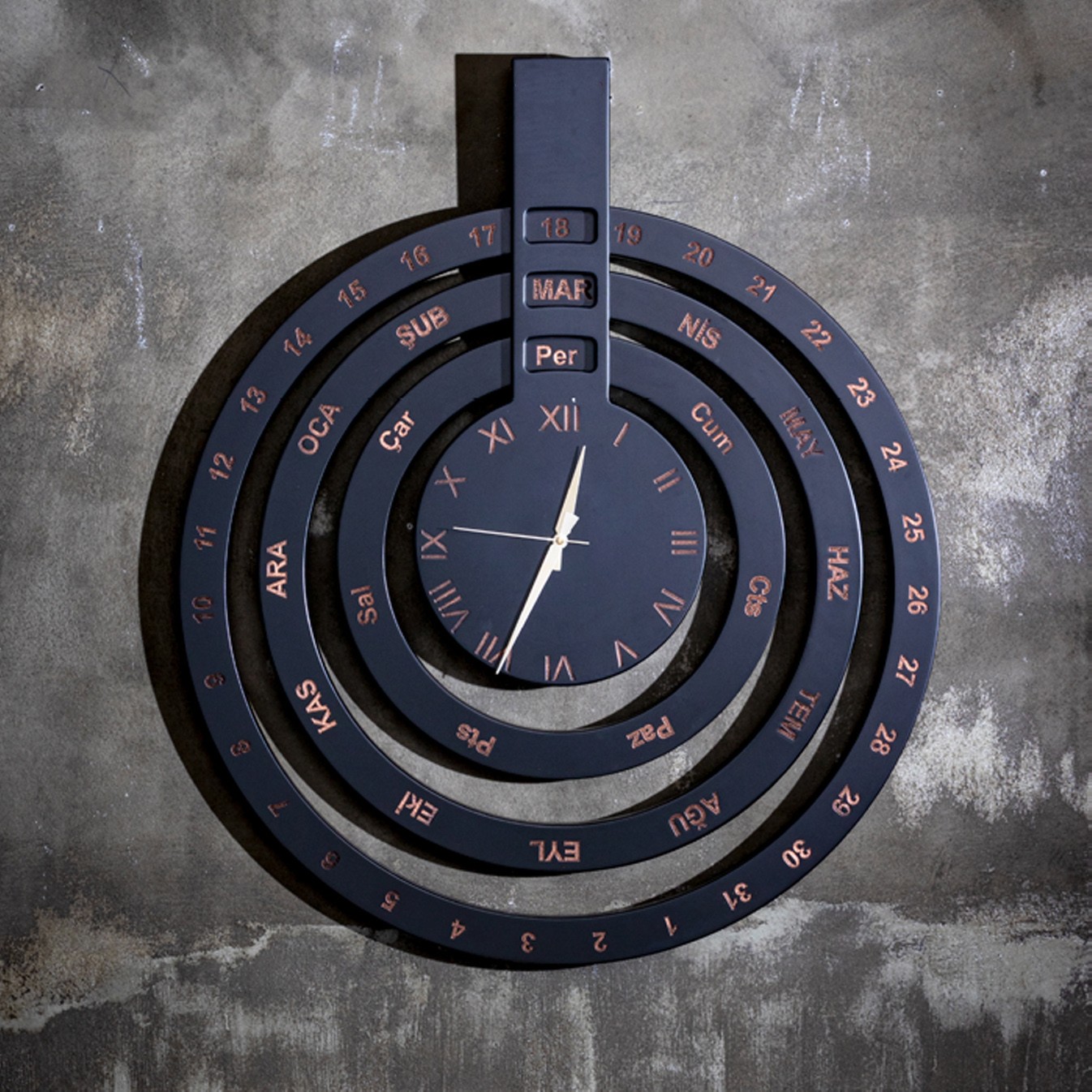Times Clock Black
