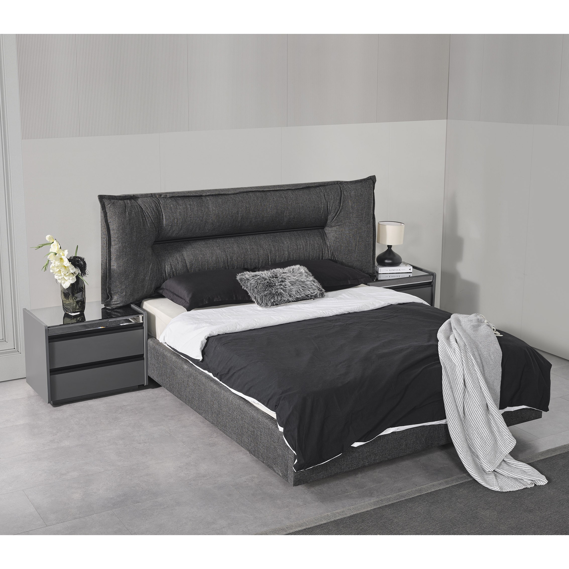 Line Bed Without Storage 160x200 cm