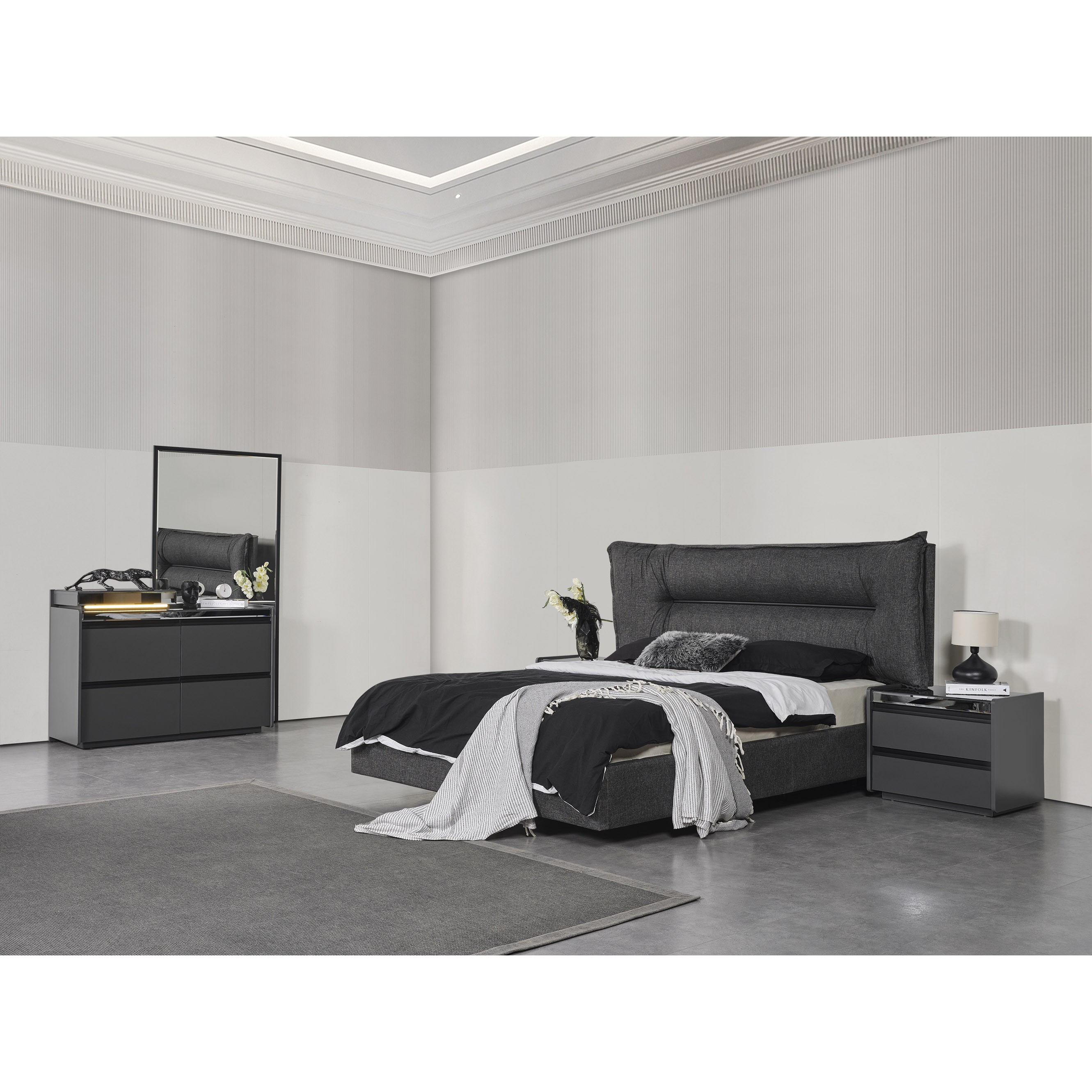 Line Bed Without Storage 160x200 cm