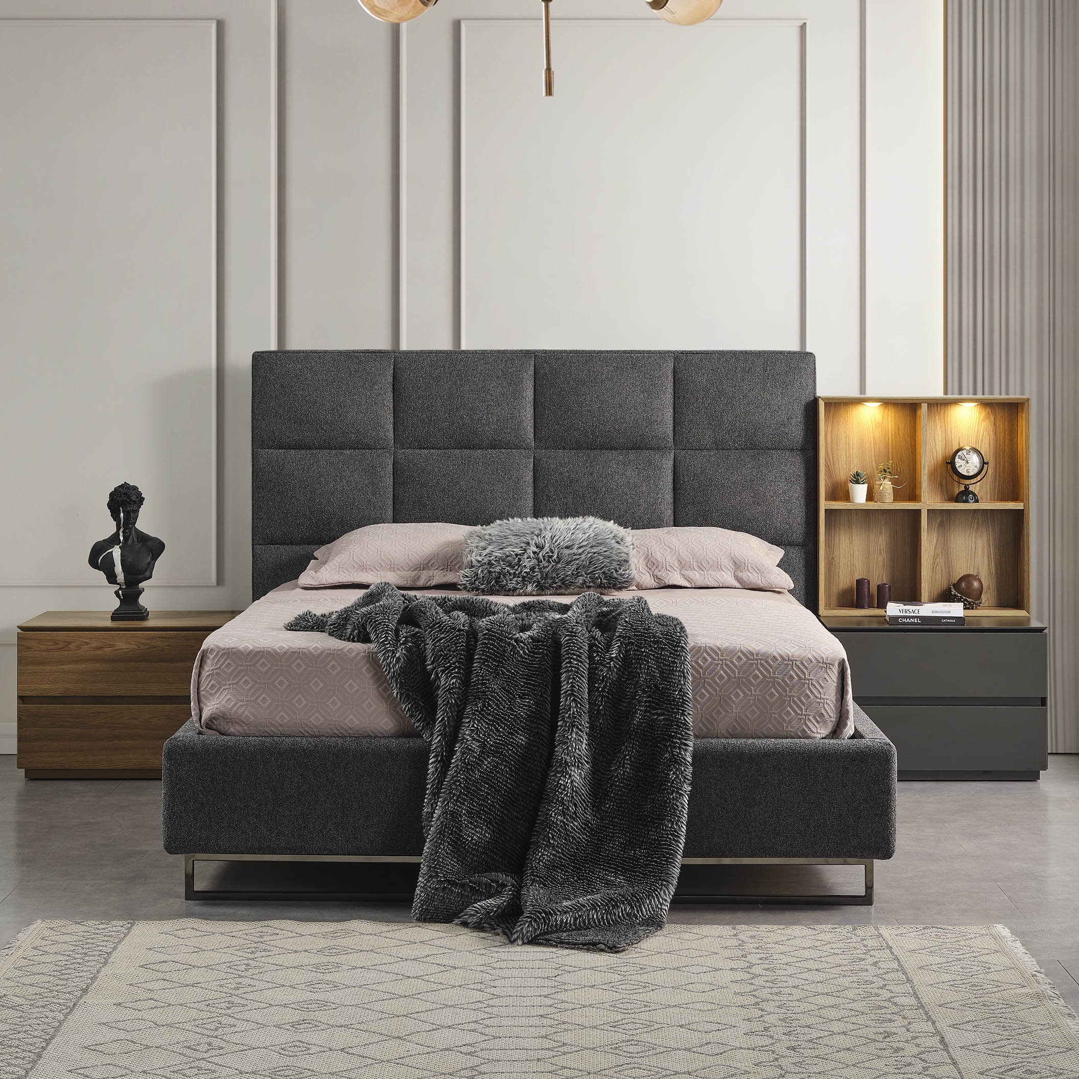 Soft Bed With Storage 180x200 cm