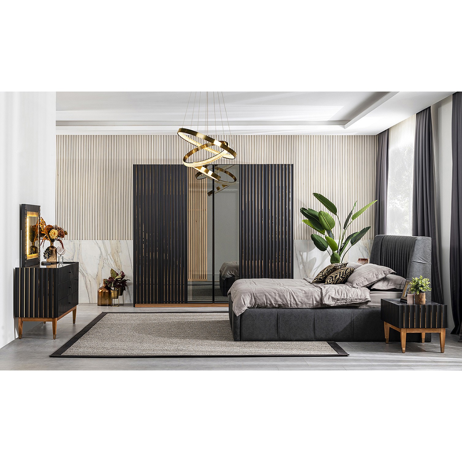 Prada Bedroom (Bed Without  Storage 160x200cm)