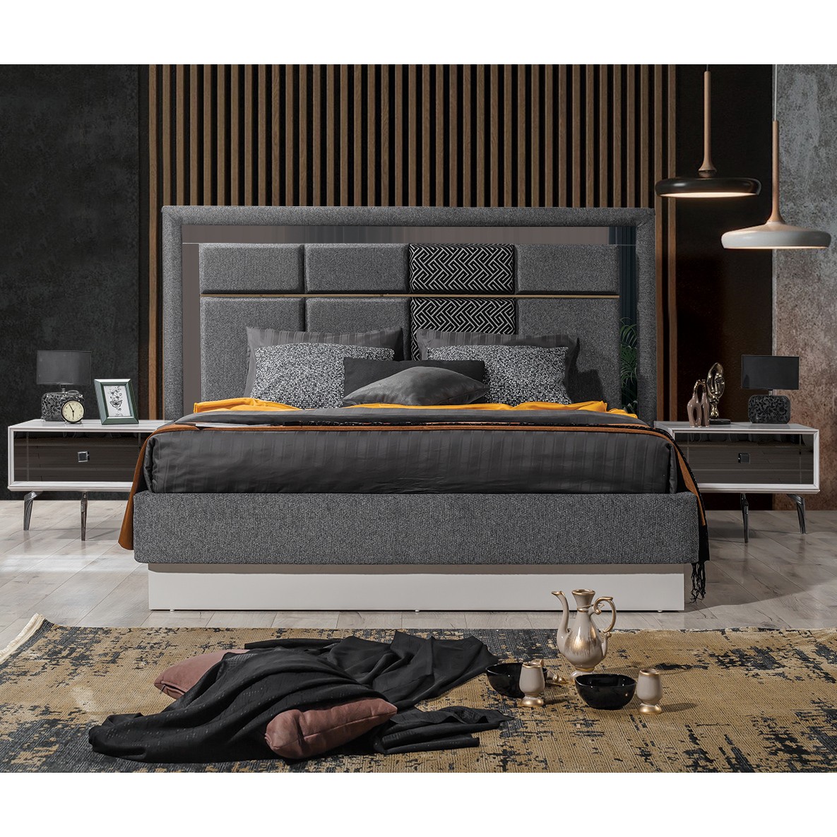 Elizmo Bed With Storage 160x200 cm