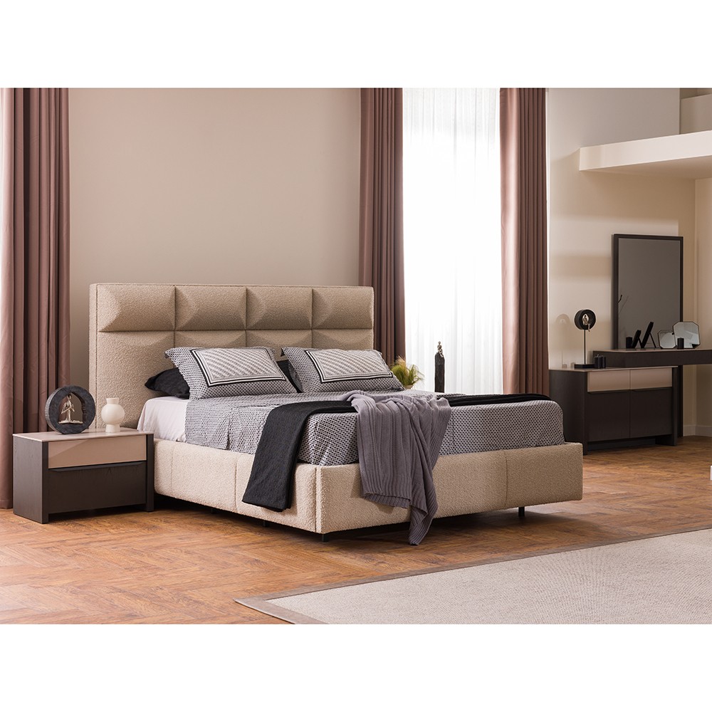 Black Bed With Storage 160x200 cm