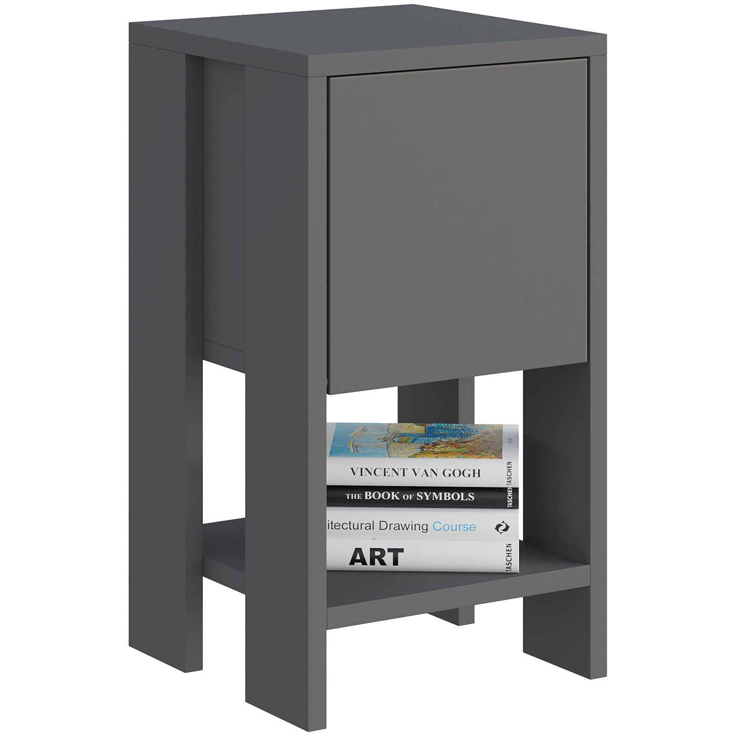 Ema Nightstand Anthracite - Anthracite