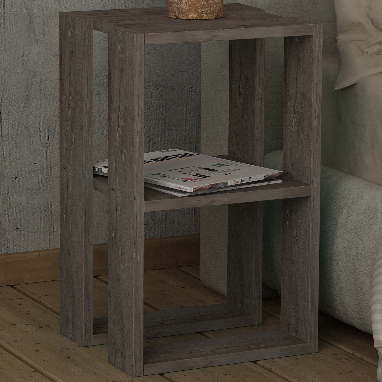 Lonie Nightstand - Dark Coffe