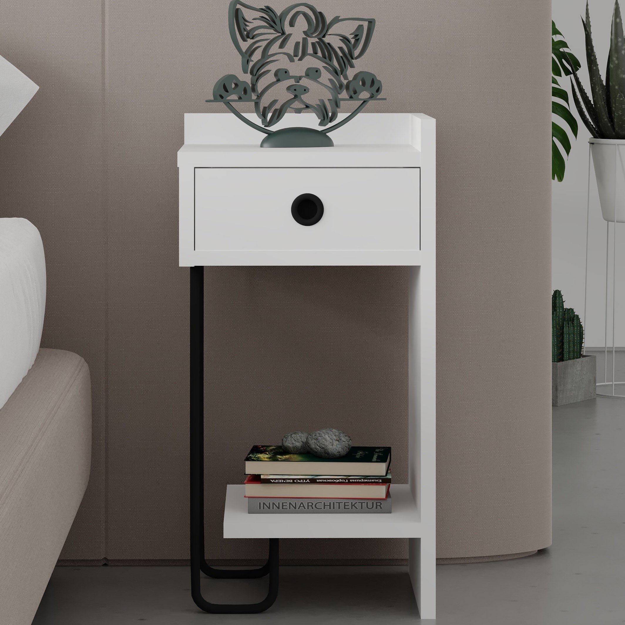 Sirius Nightstand Right Module White