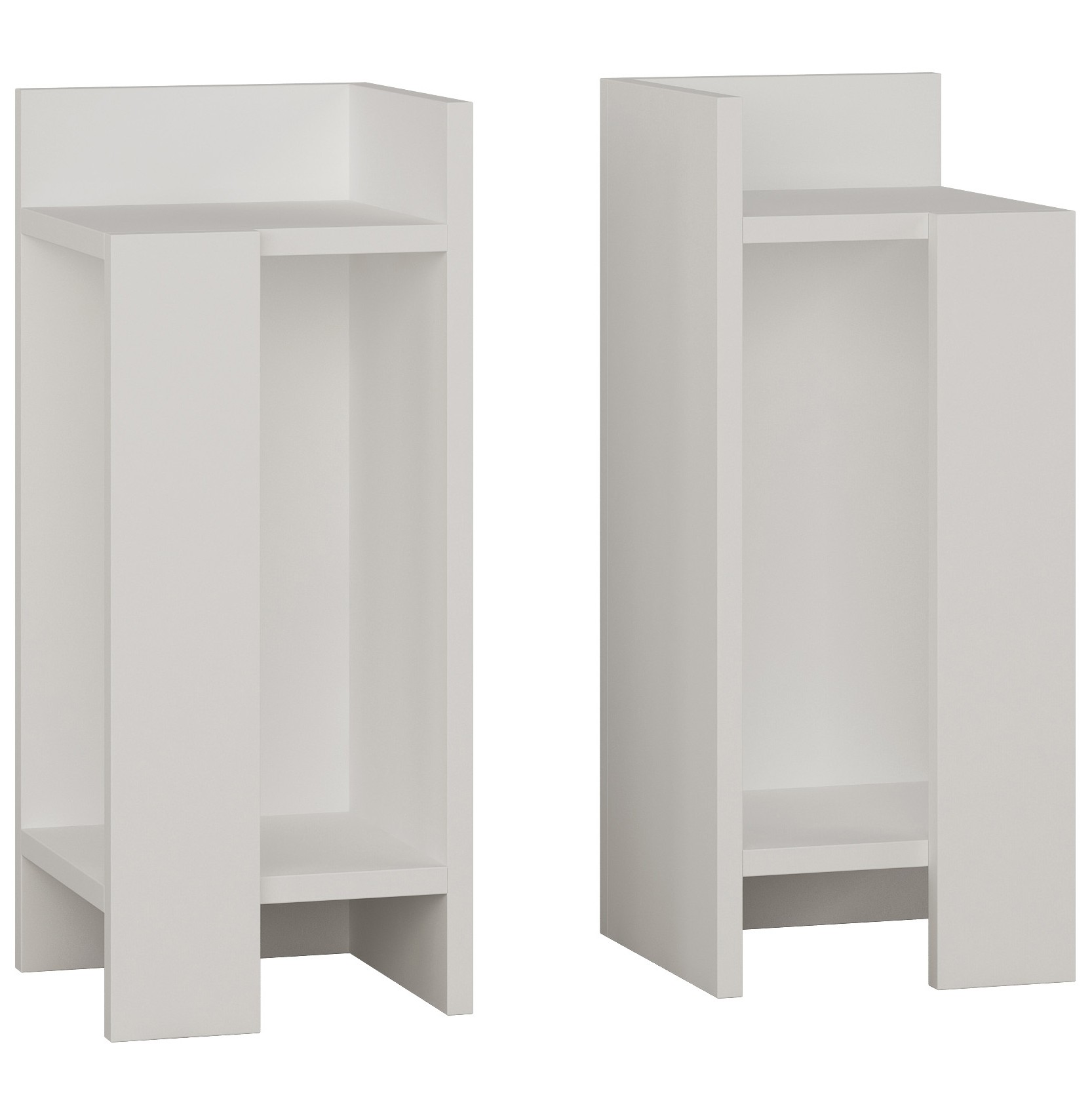 Elos Nightstand Set White - White