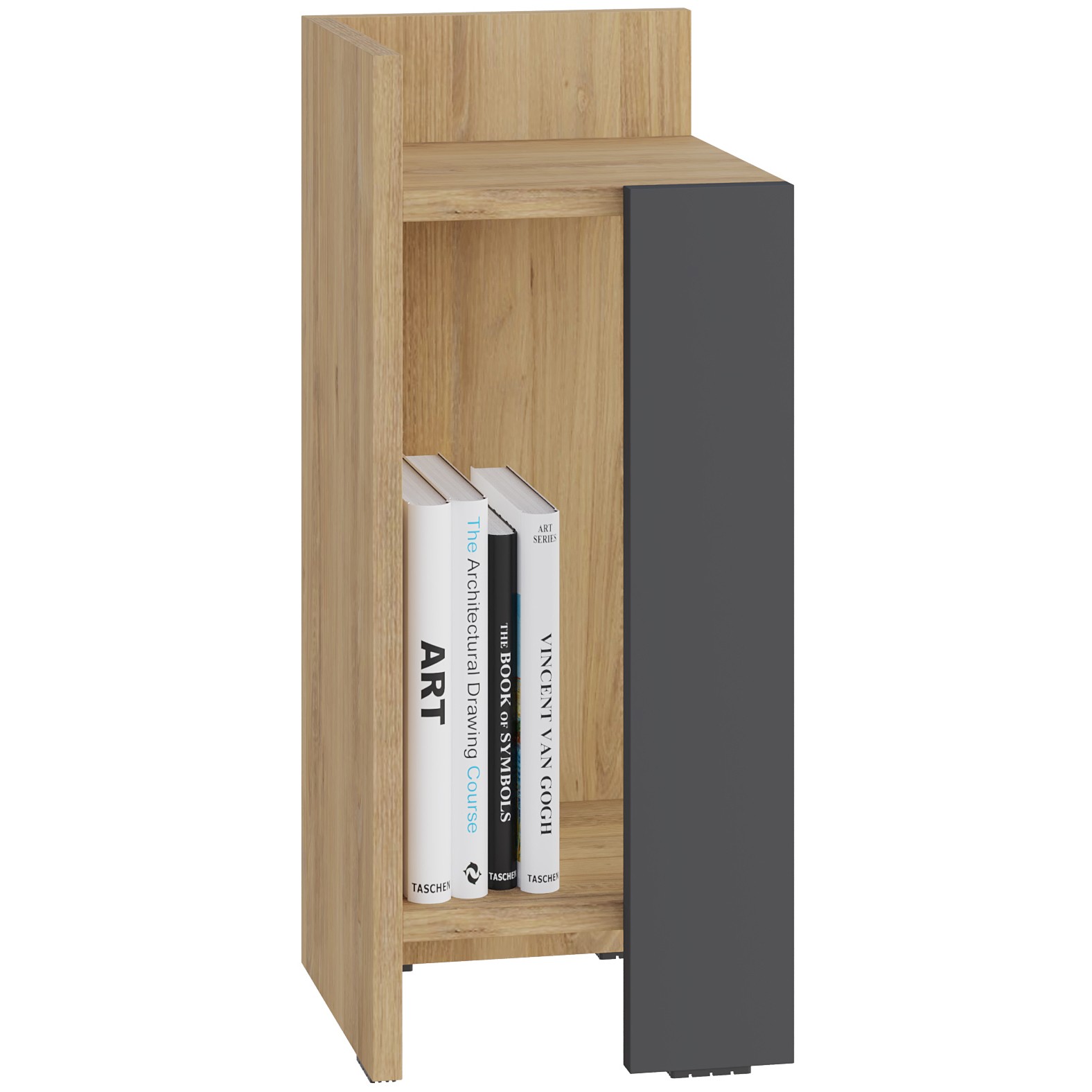 Elos Nightstand Left Module Oak - Anthracite