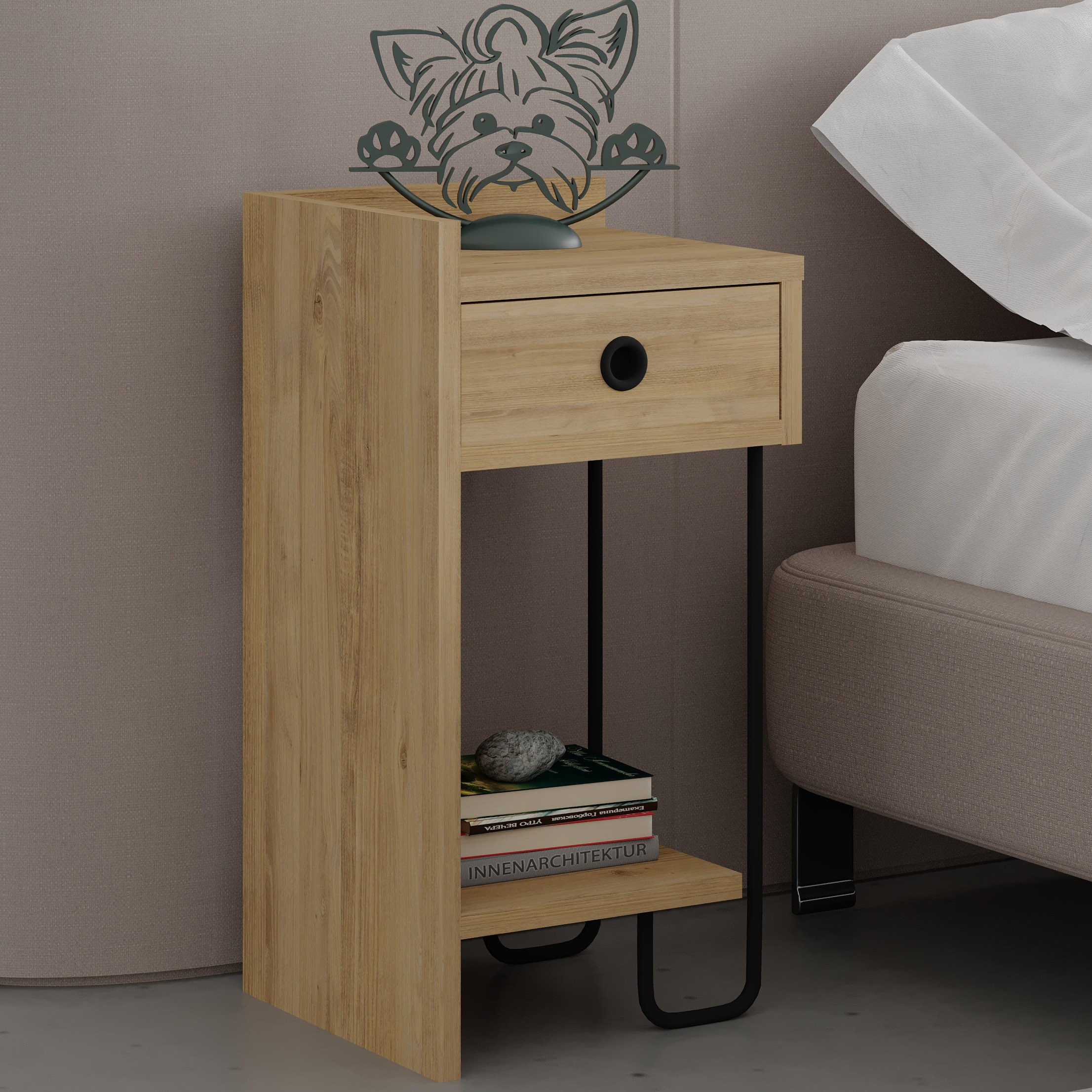 Sirius Nightstand Left Module Oak