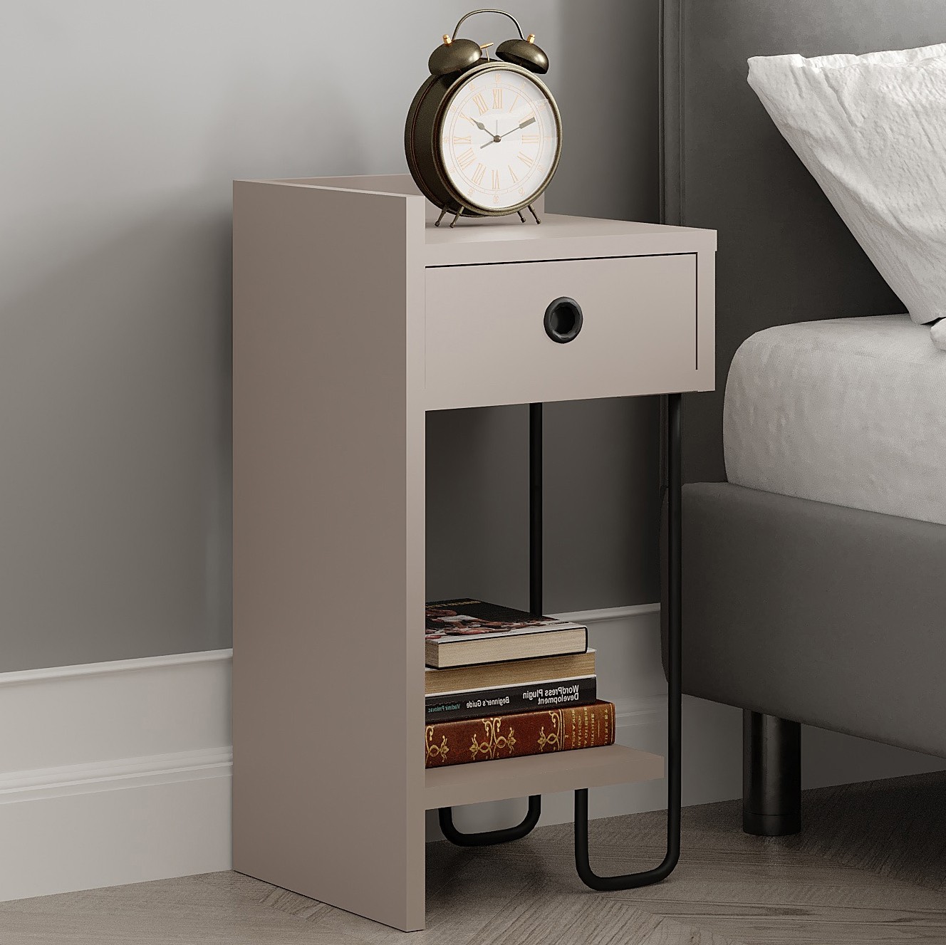 Sirius Nightstand Left Module Light Mocha