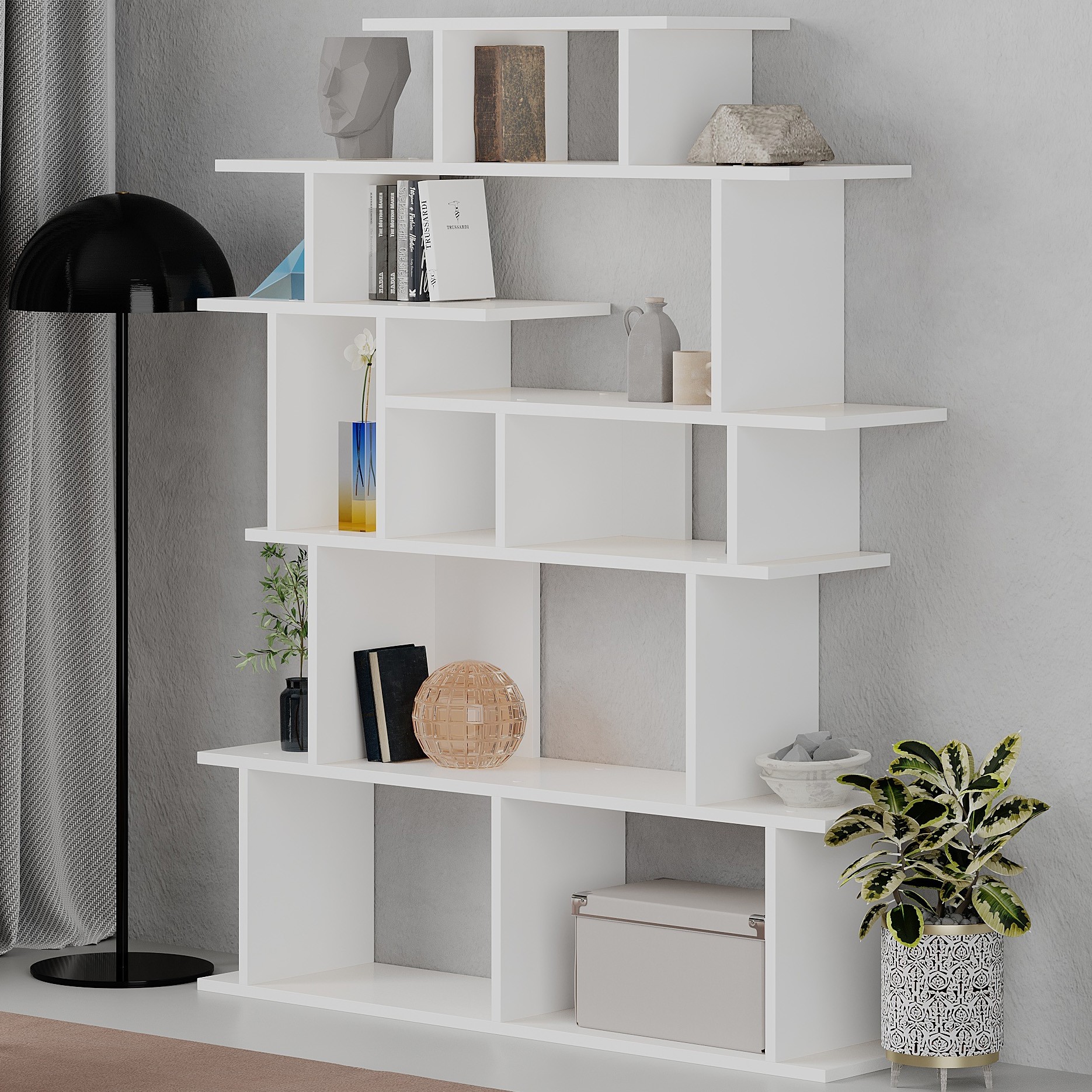 Apollon Bookcase White - White