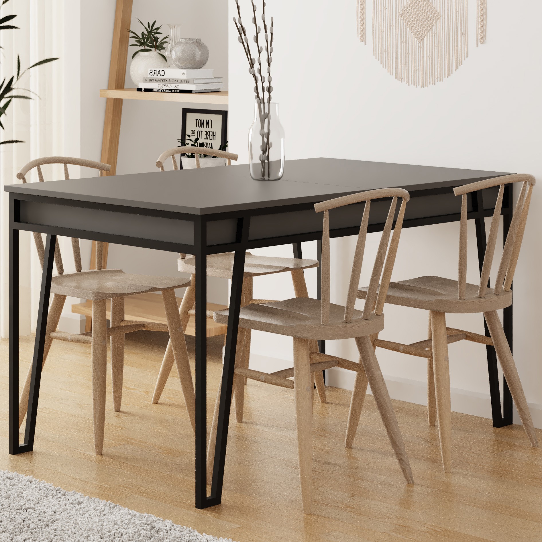 Pal Dining Table Anthracite