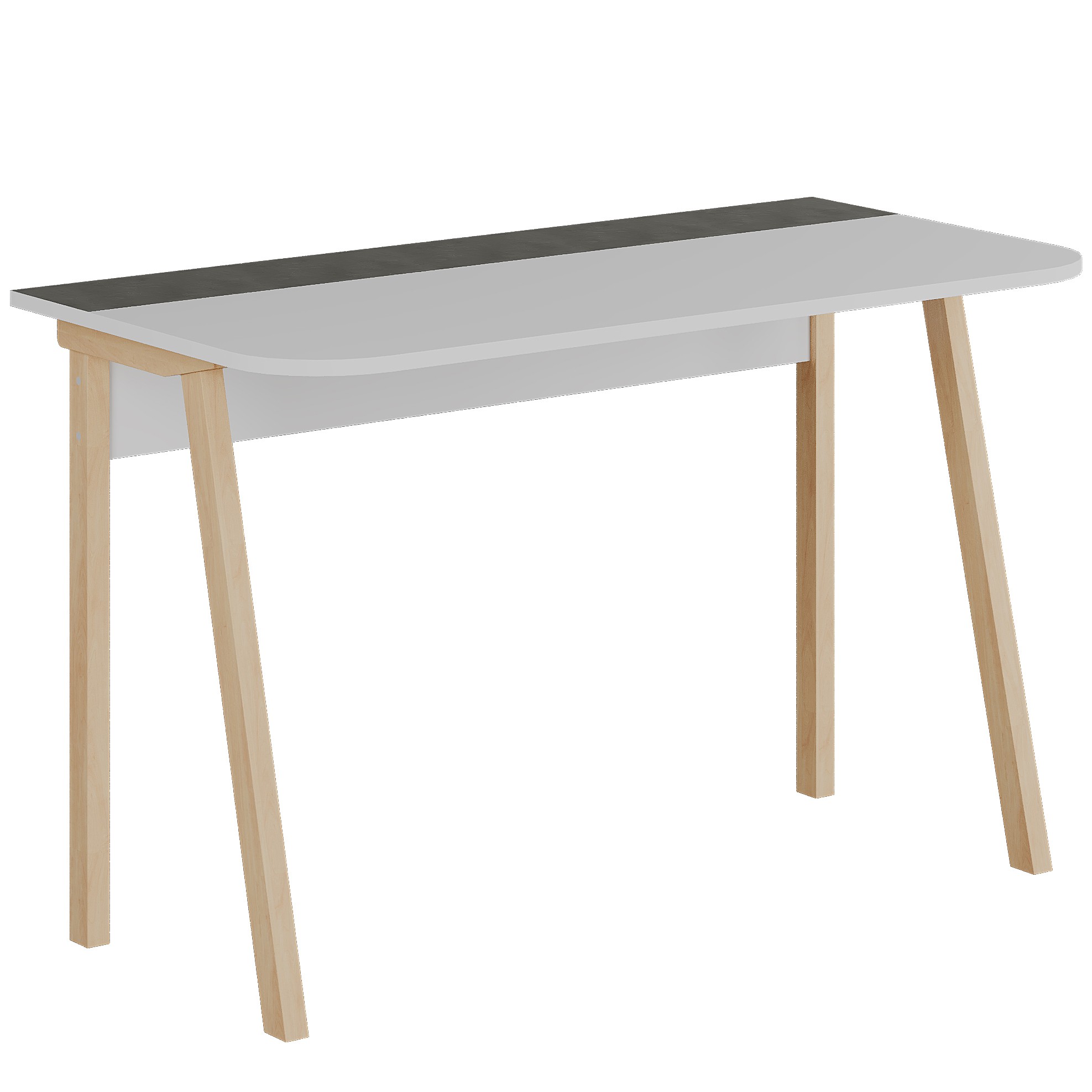 Luton Working Table White - Retro Grey