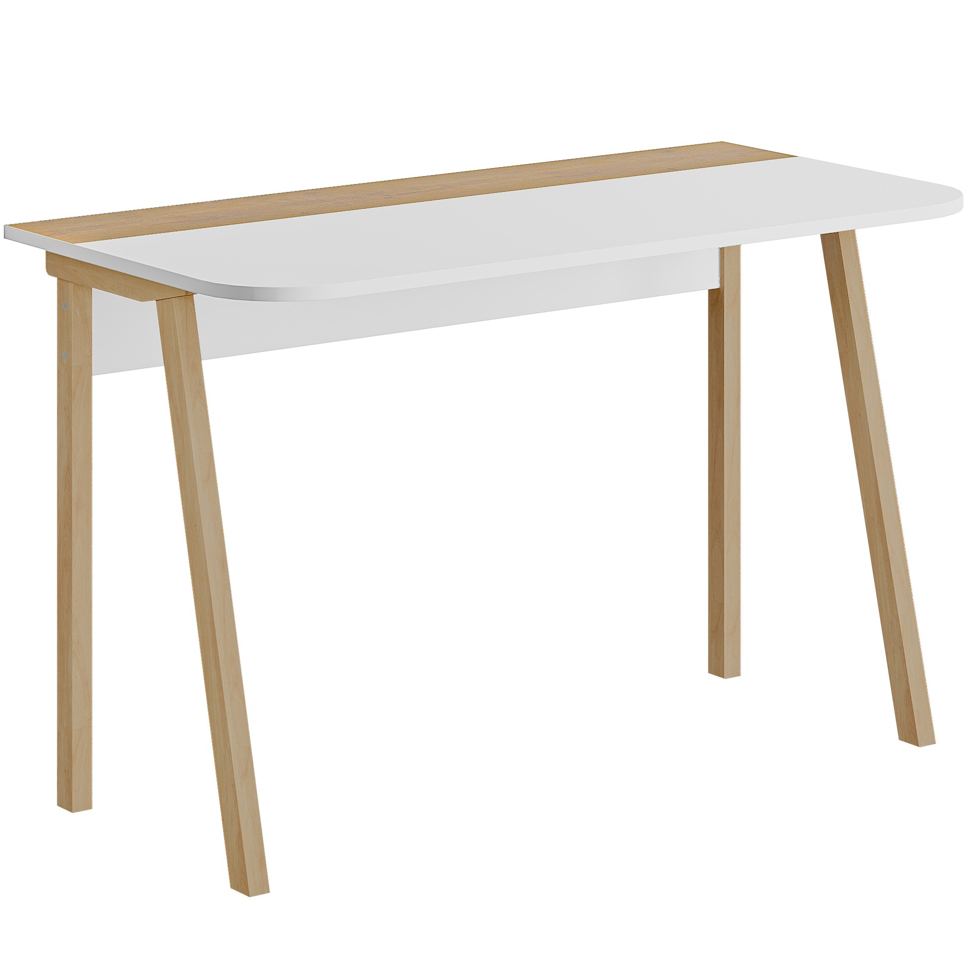 Luton Working Table White - Sapphire Oak