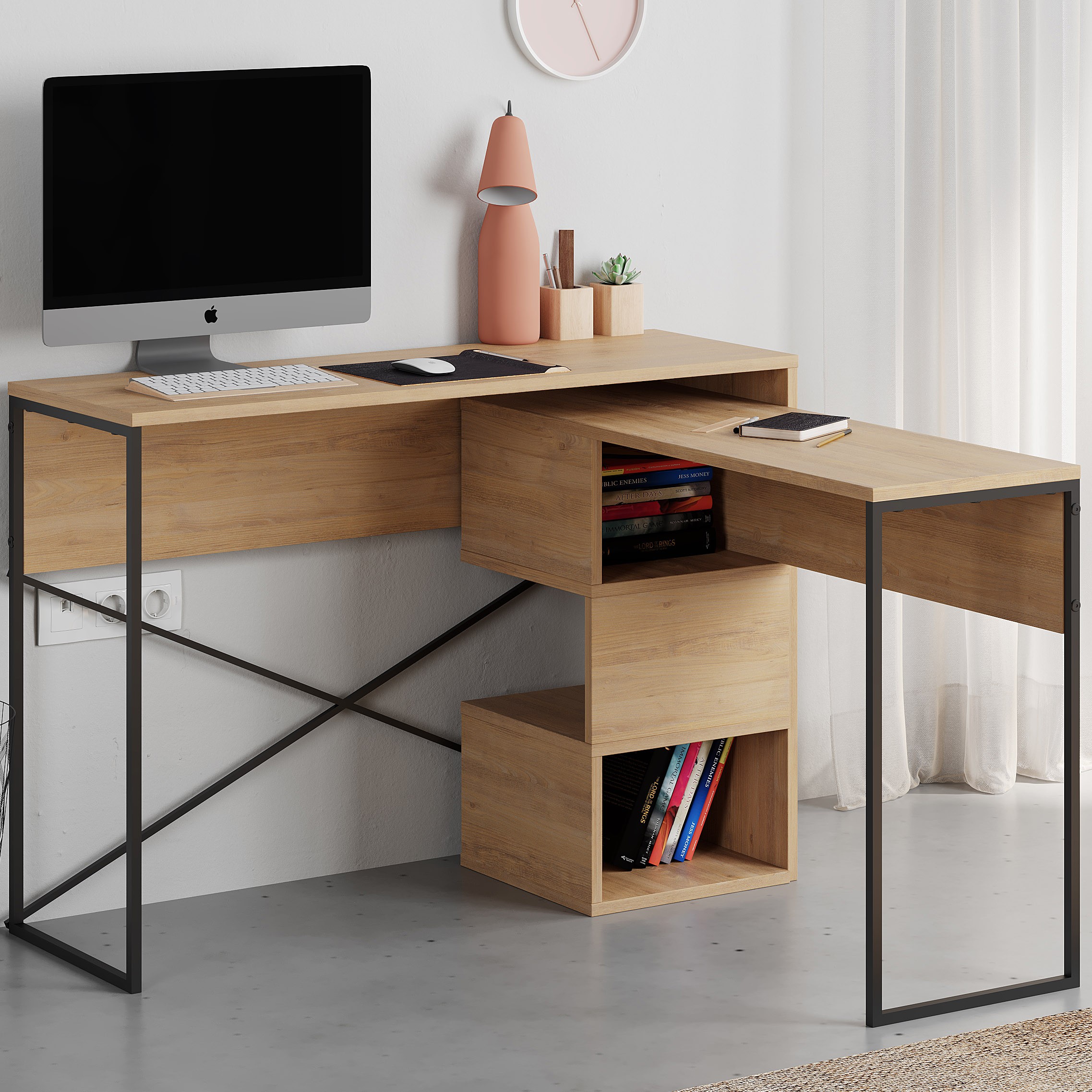 Badau Multipurpose Desk Oak