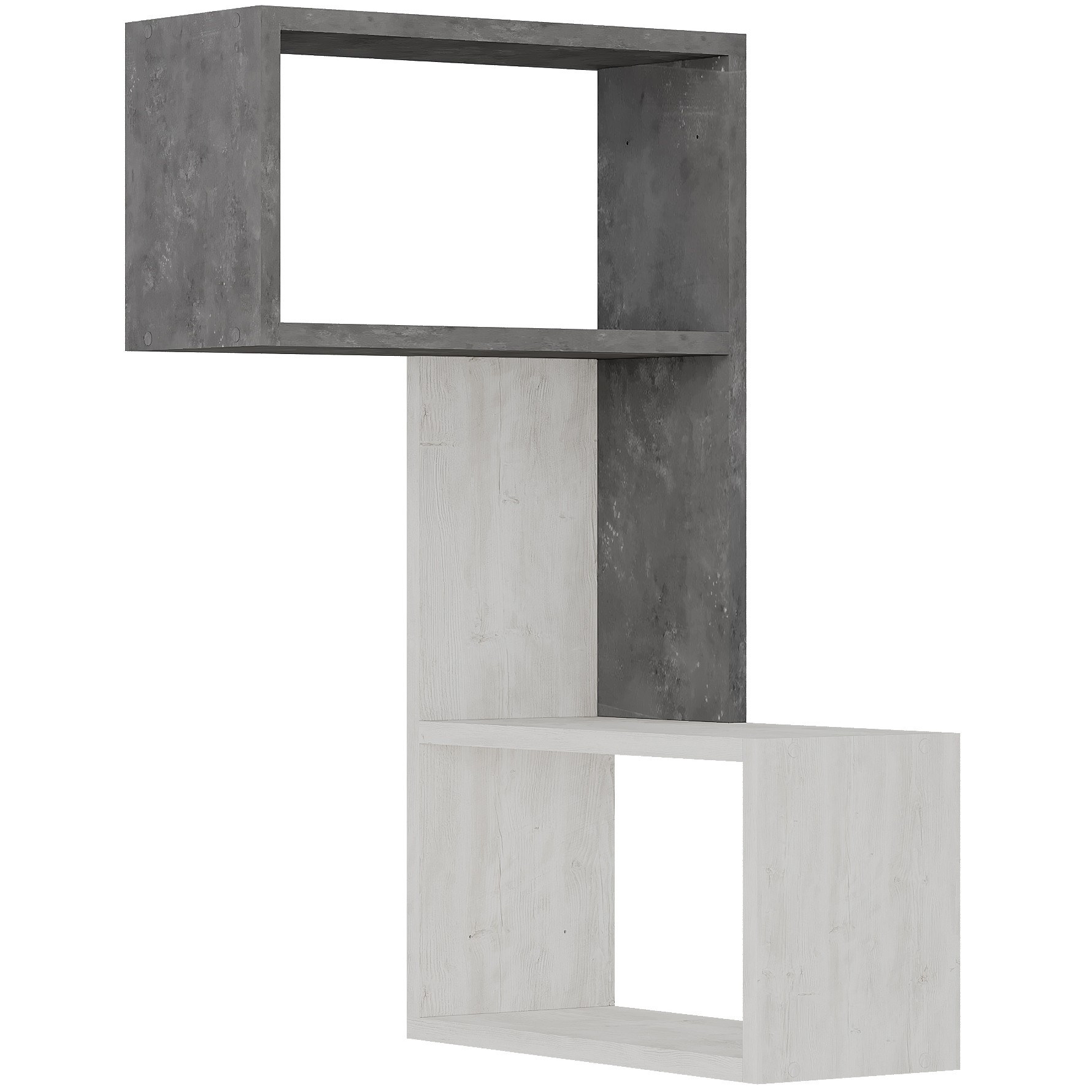 Part Corner Shelf Retro Grey - Ancient White