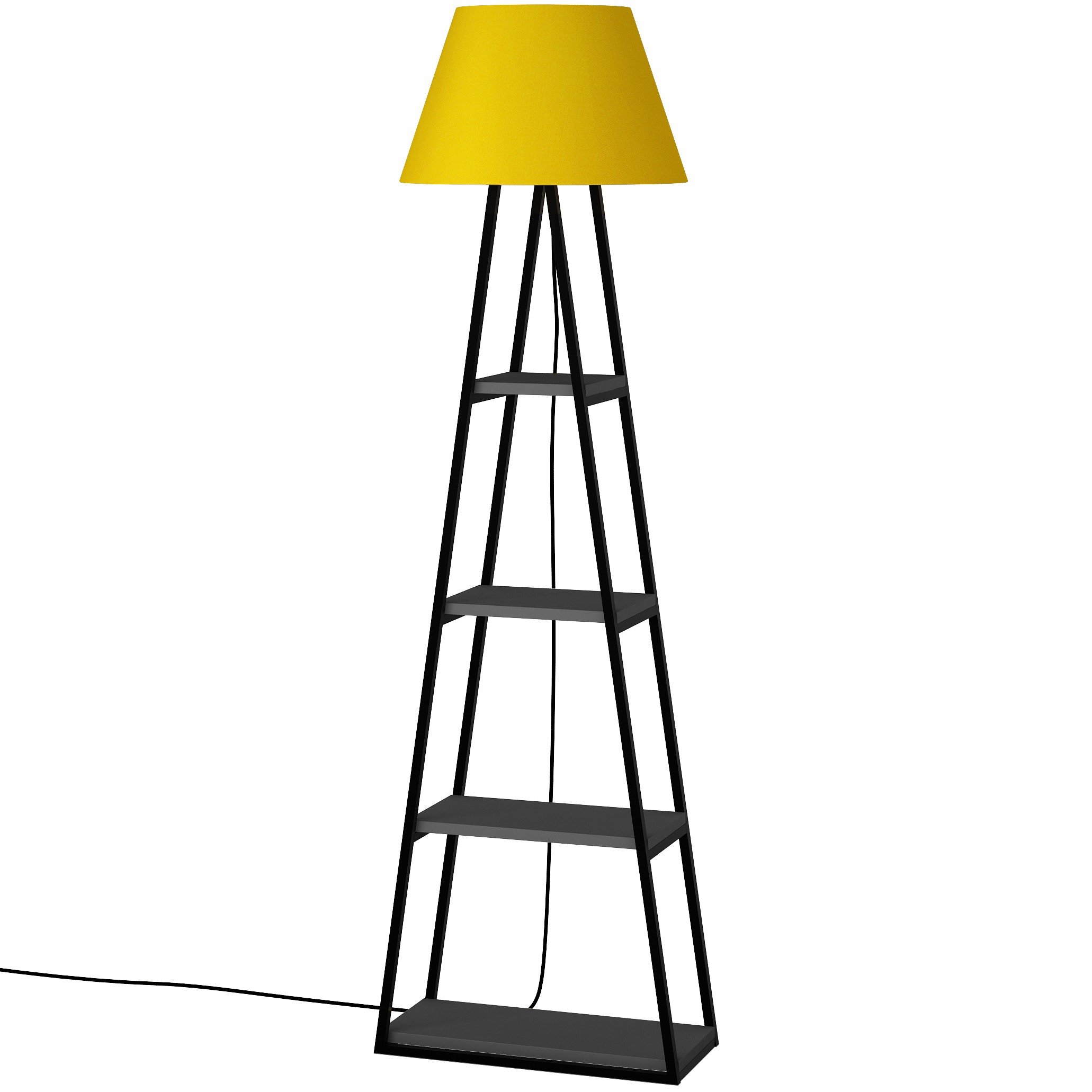 Pal Floor Lamp Anthracite - Yellow