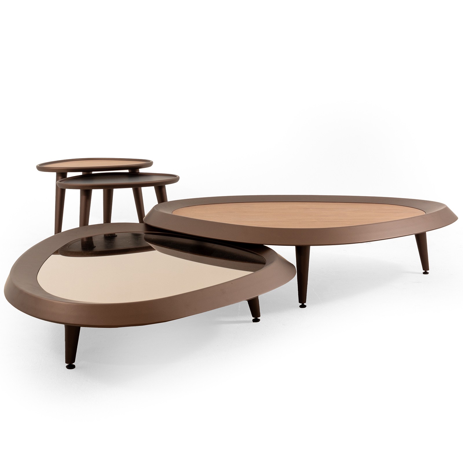 Supra Vol1 Center Table & Vol2 Center Table With Mirror & Nest Table