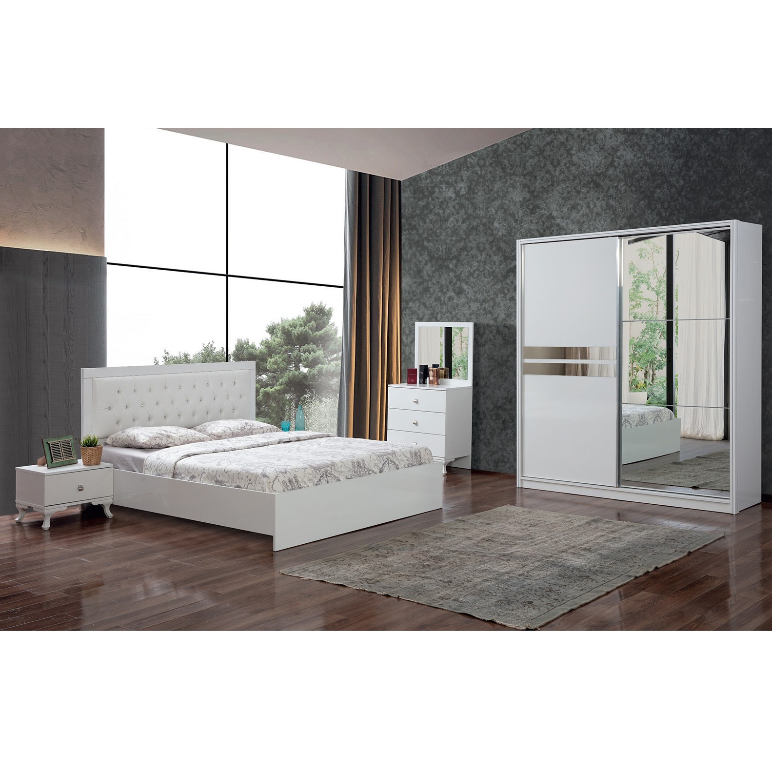 Nova Vol1 Bedroom With 180 cm Wardrobe