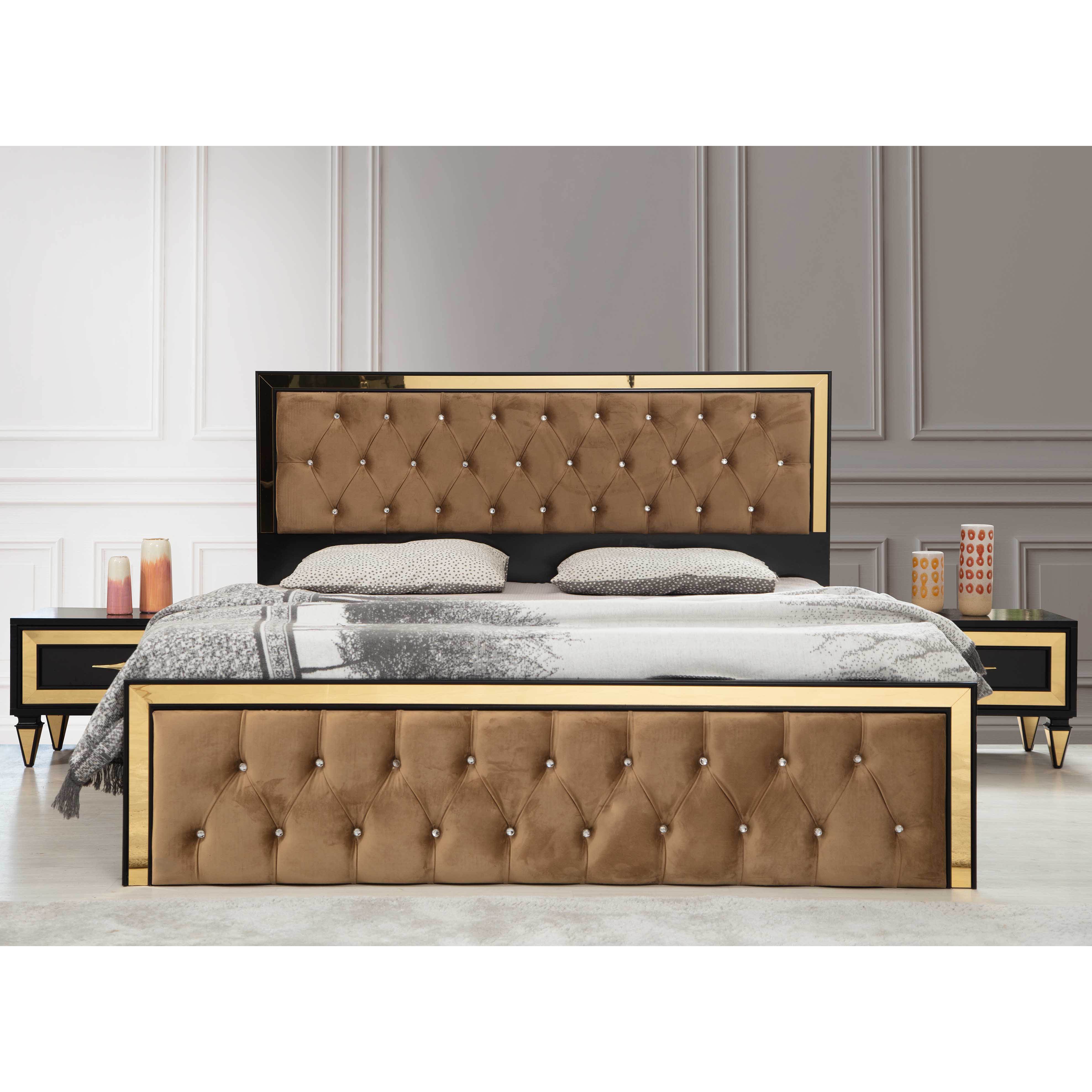 Prenses Vol2 Bed With Storage 180x200 cm