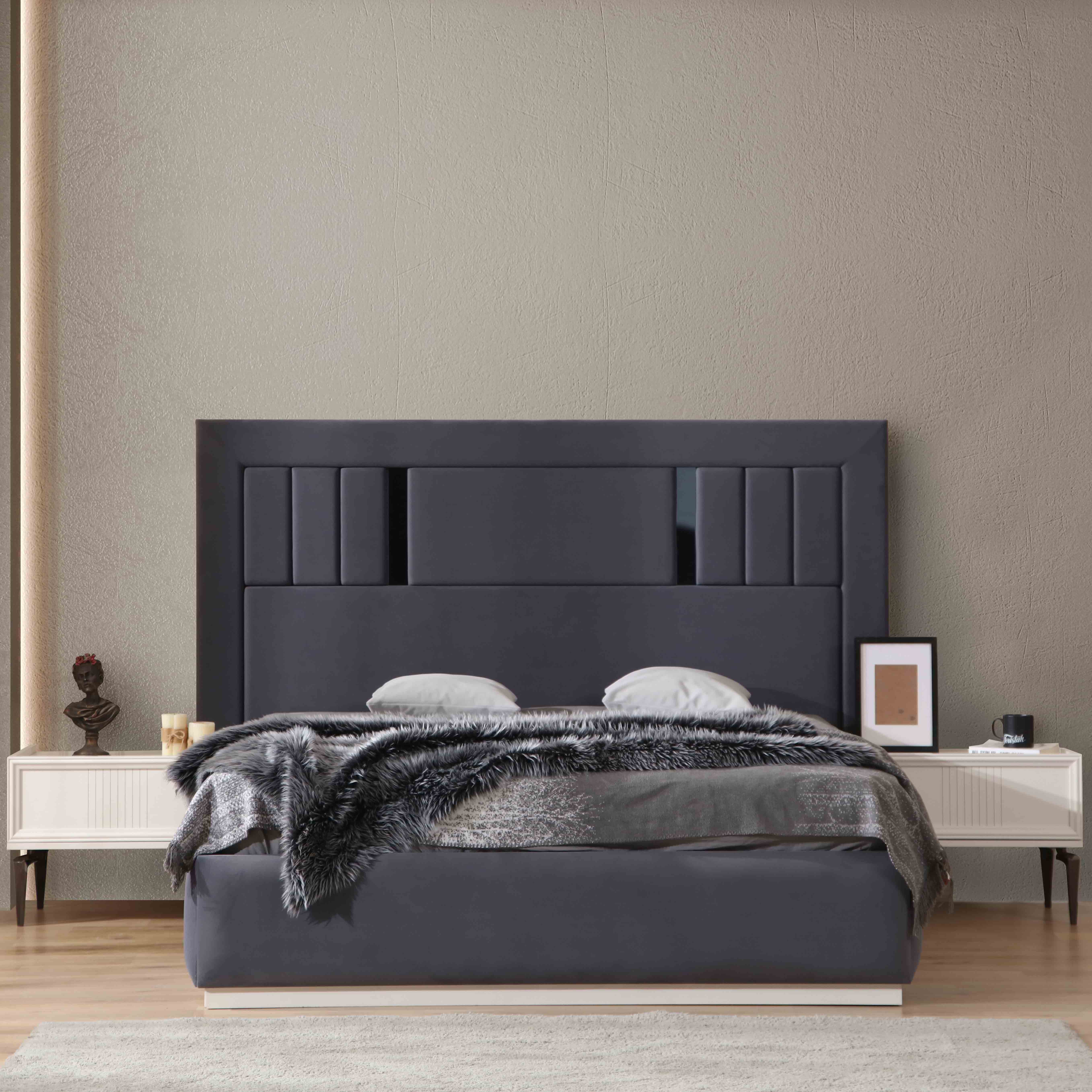 Elegante Bed With Storage 180x200 cm