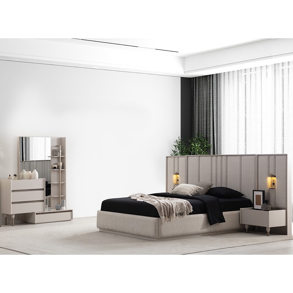 Senkron Bedroom (Bed With Storage 180x200cm)