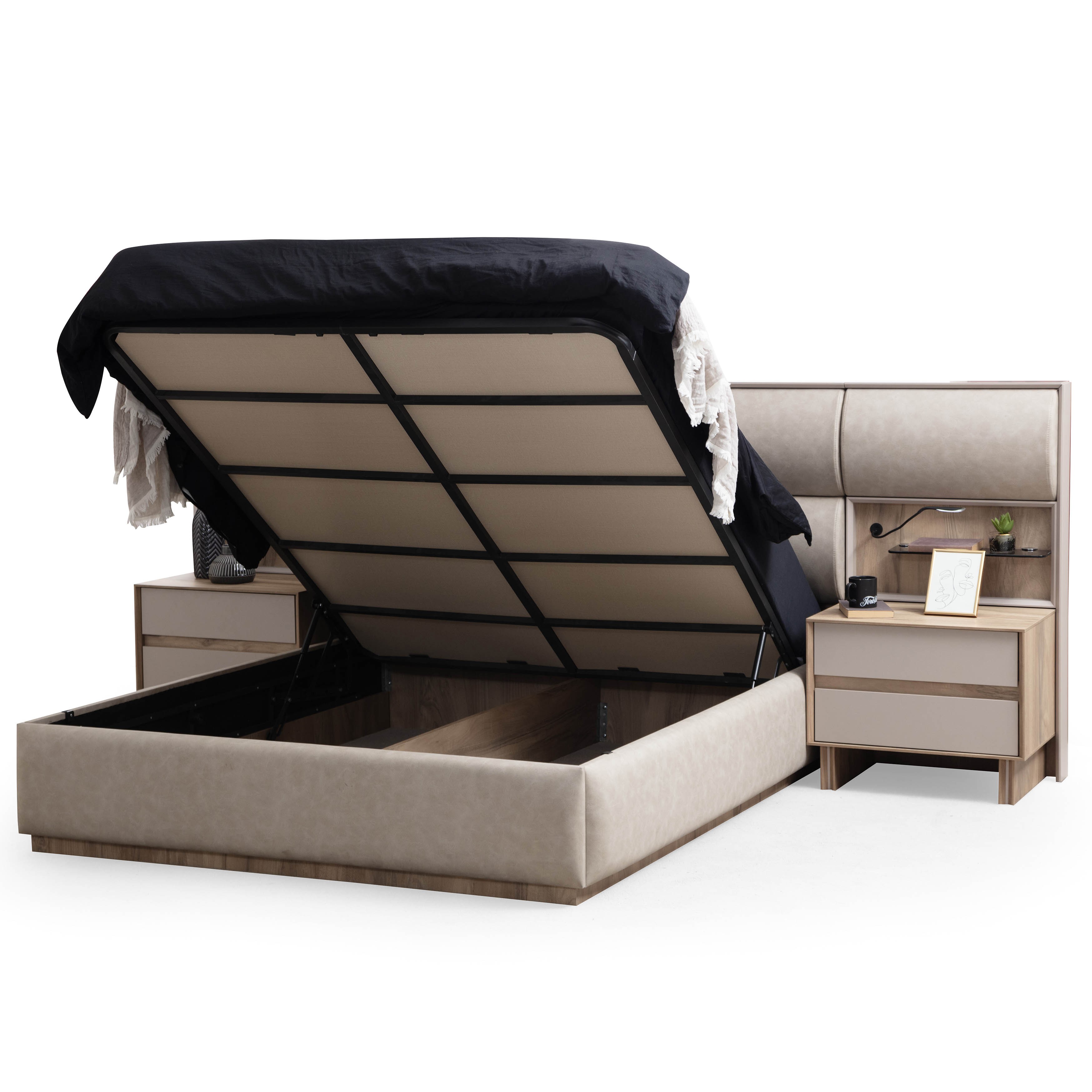 Osso Bed With Storage 180x200 cm