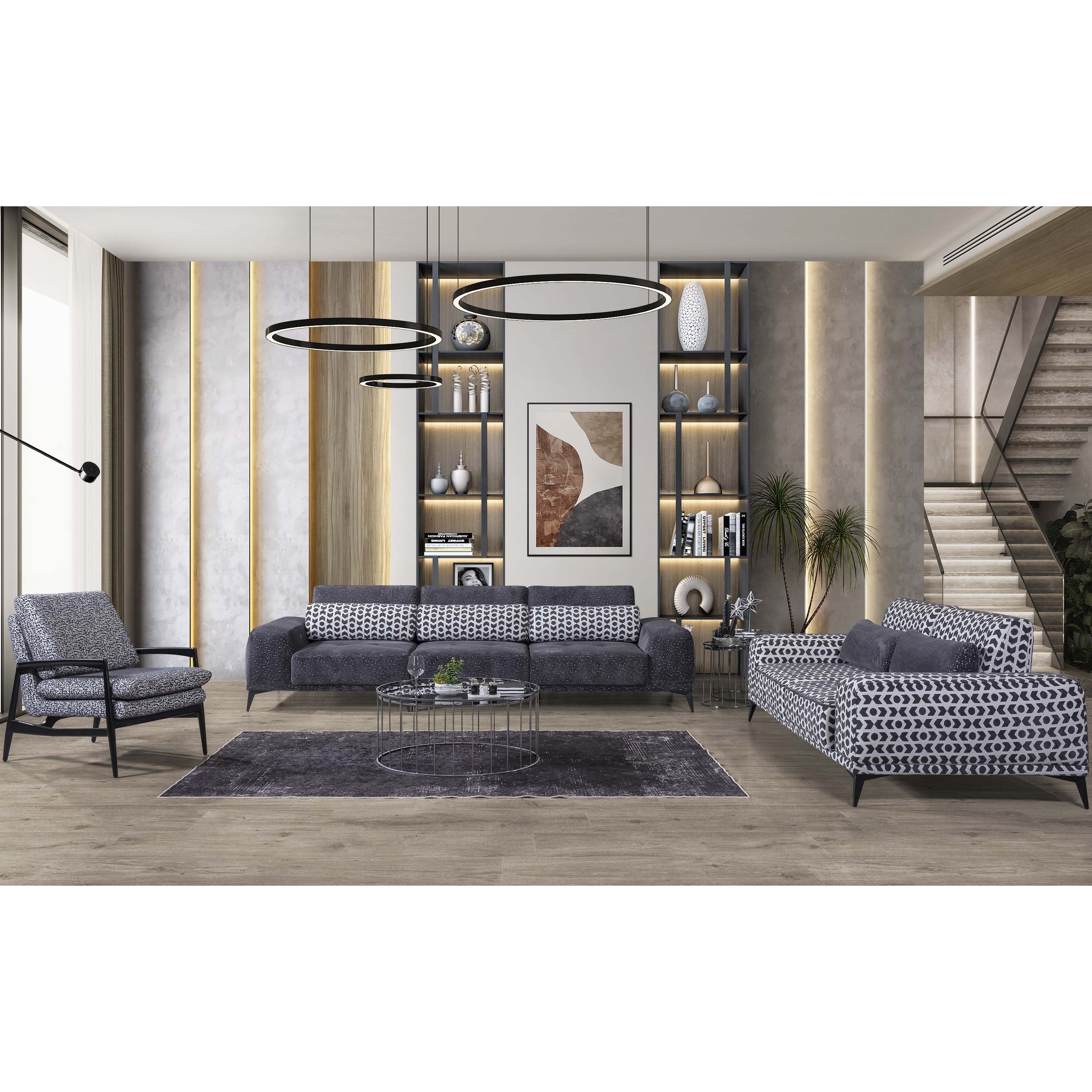 Zagreb 4+3+1+1 Sofa Set