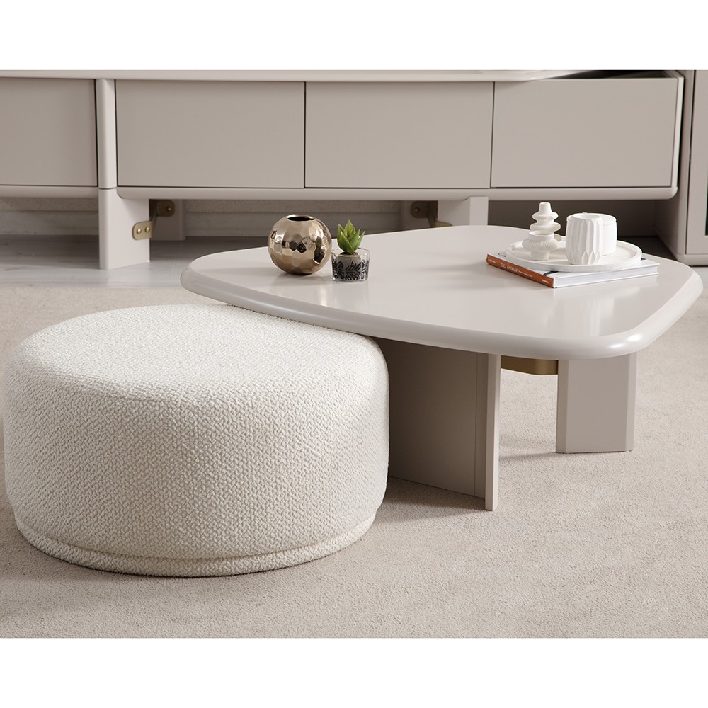 Glamour Center Table & Pouf