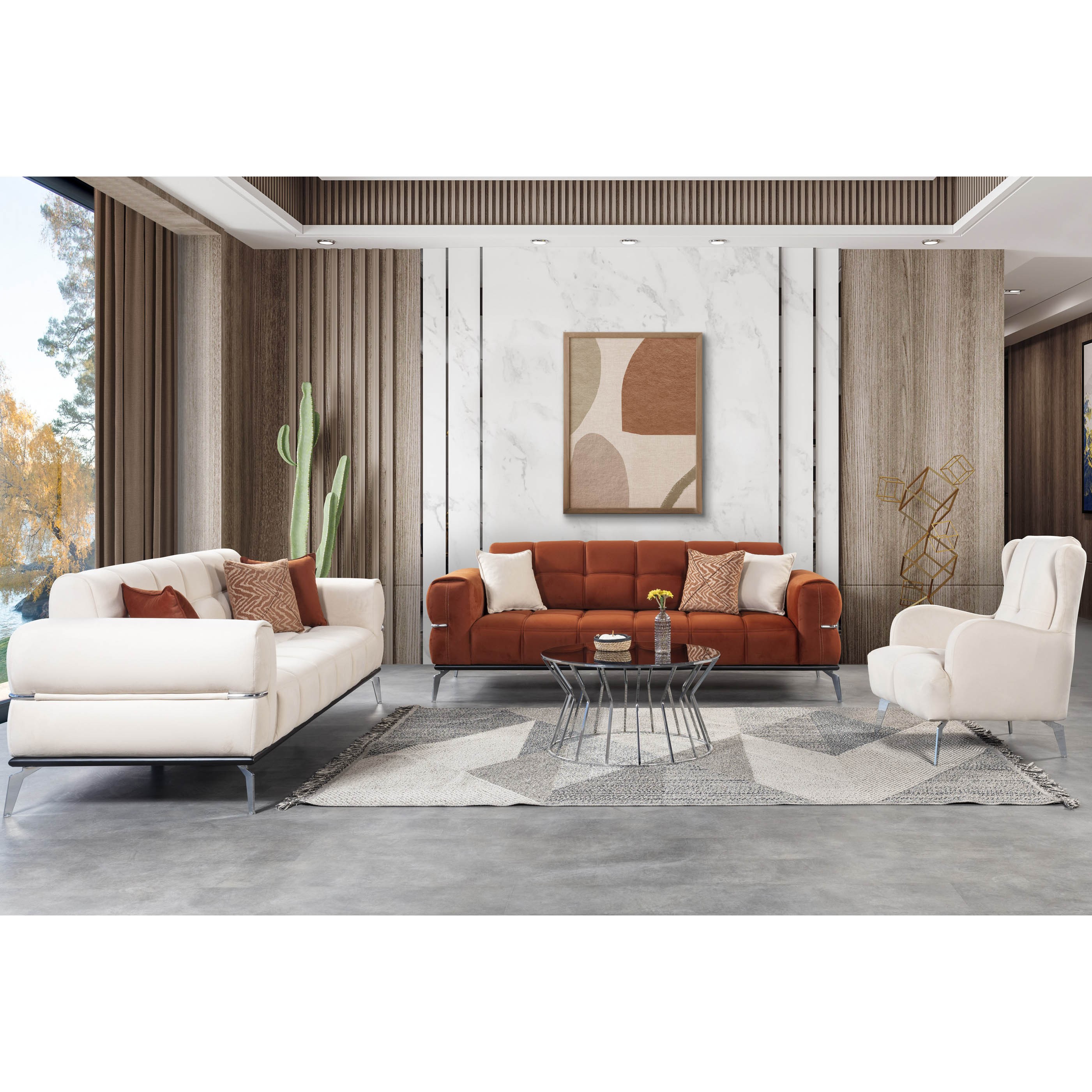 Delta 3+3+1+1 Sofa Set