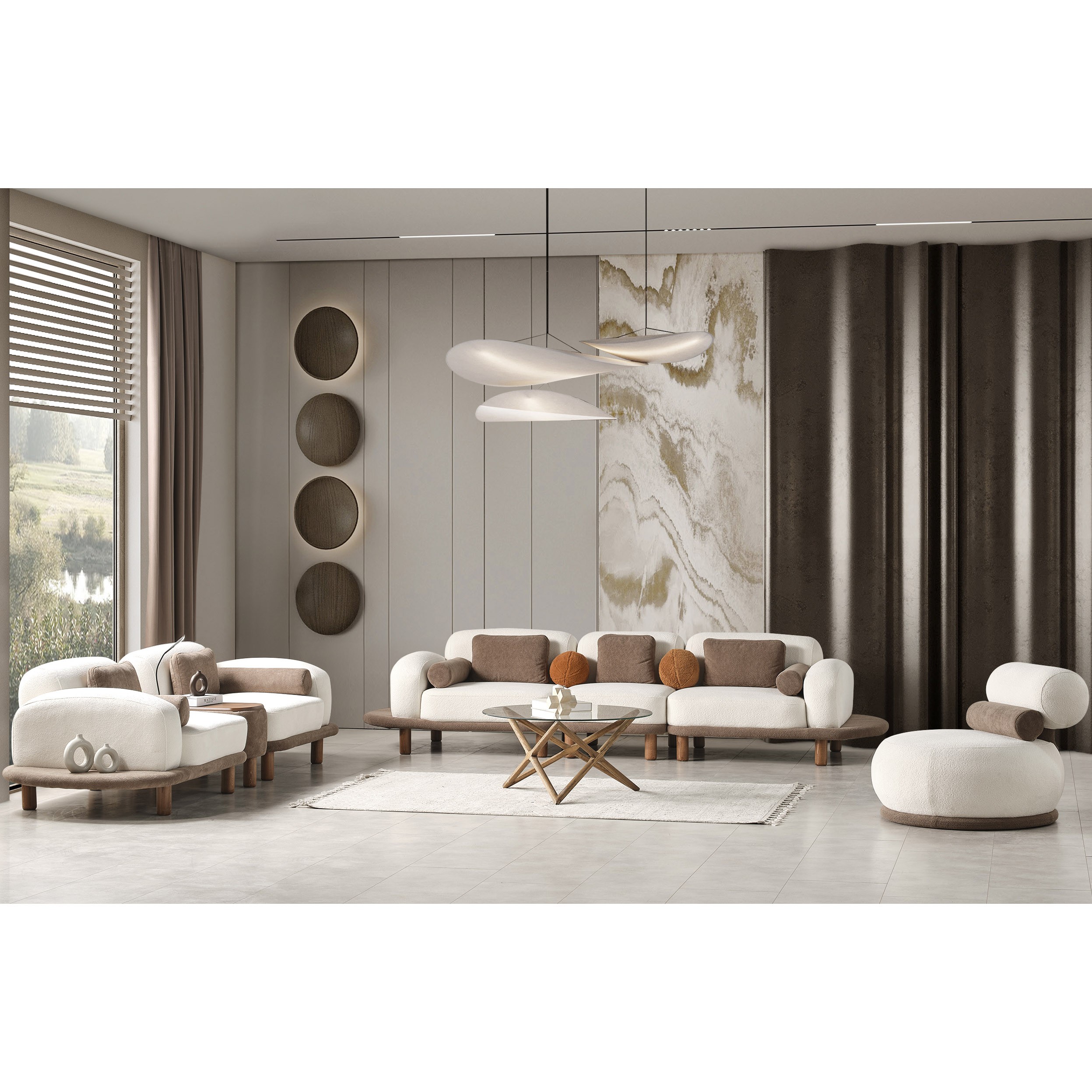 Milano Vol4 4+3+1+1 Sofa Set