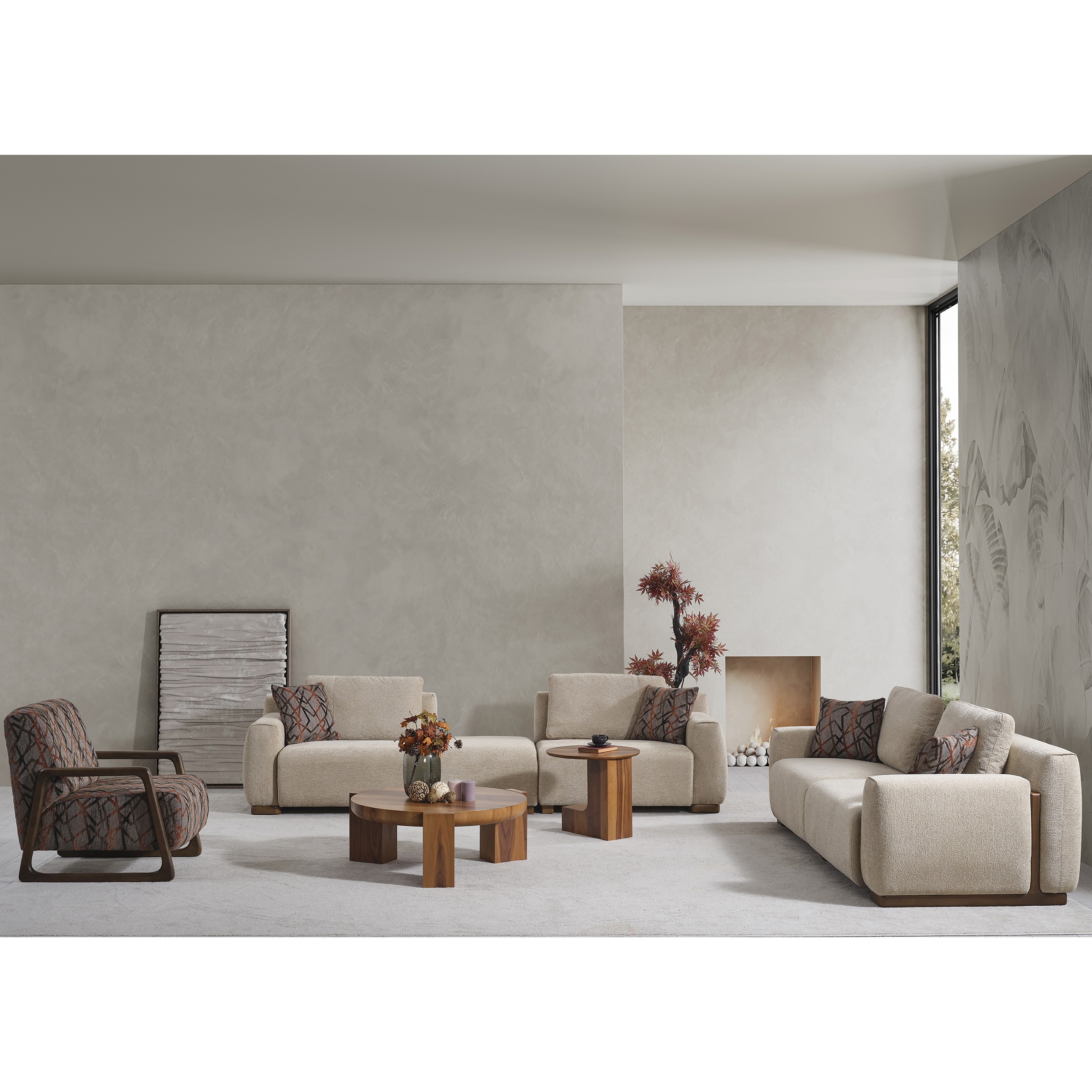 Capri 3+3+1+1 Sofa Set