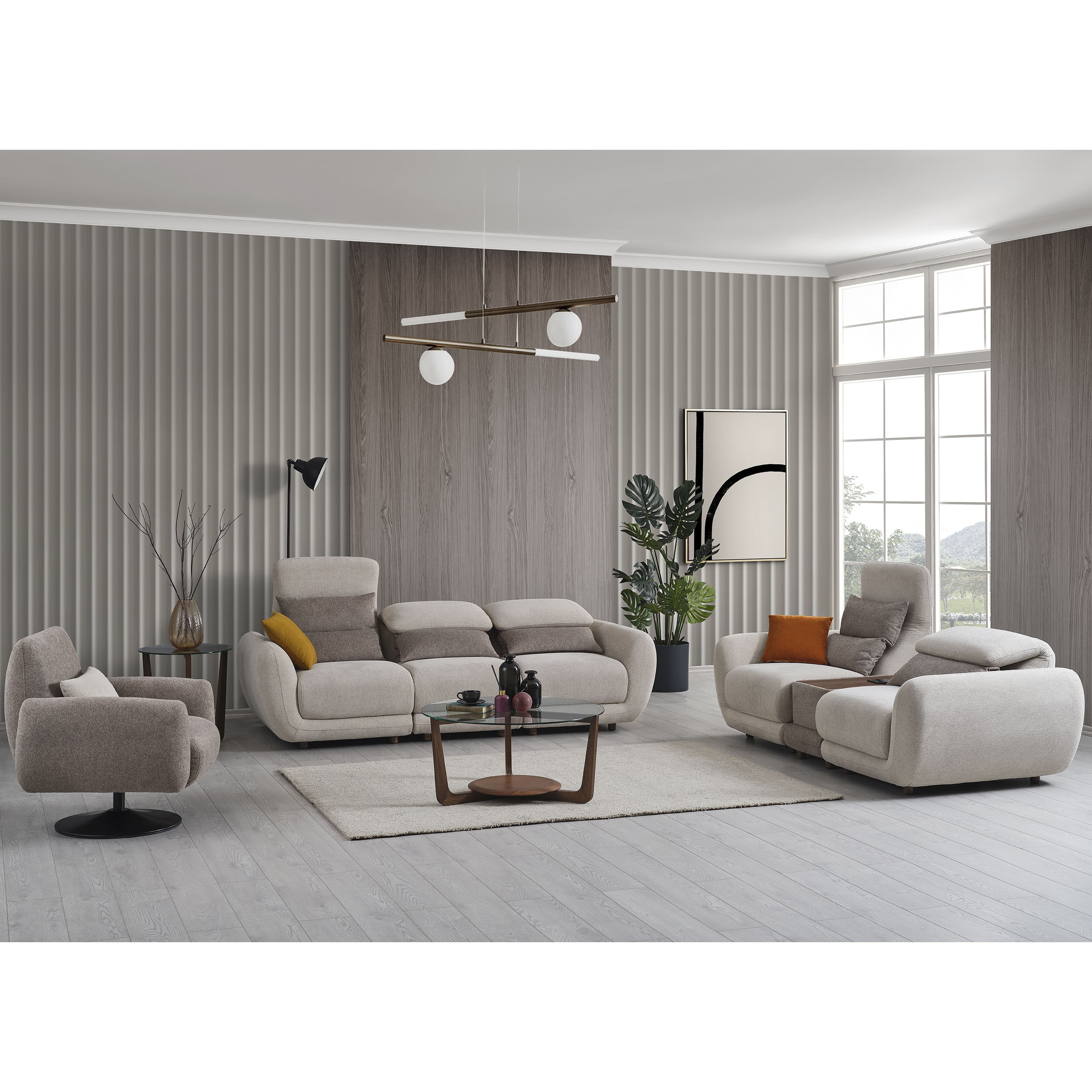 Deniz 3+2+1+1 Sofa Set