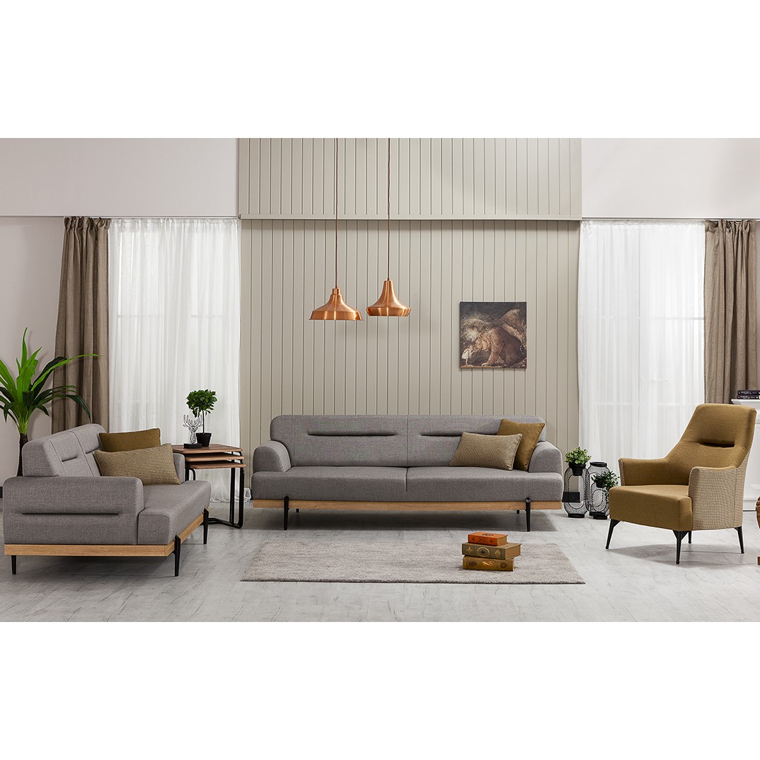 Linen 3+3+1+1 Sofa Set