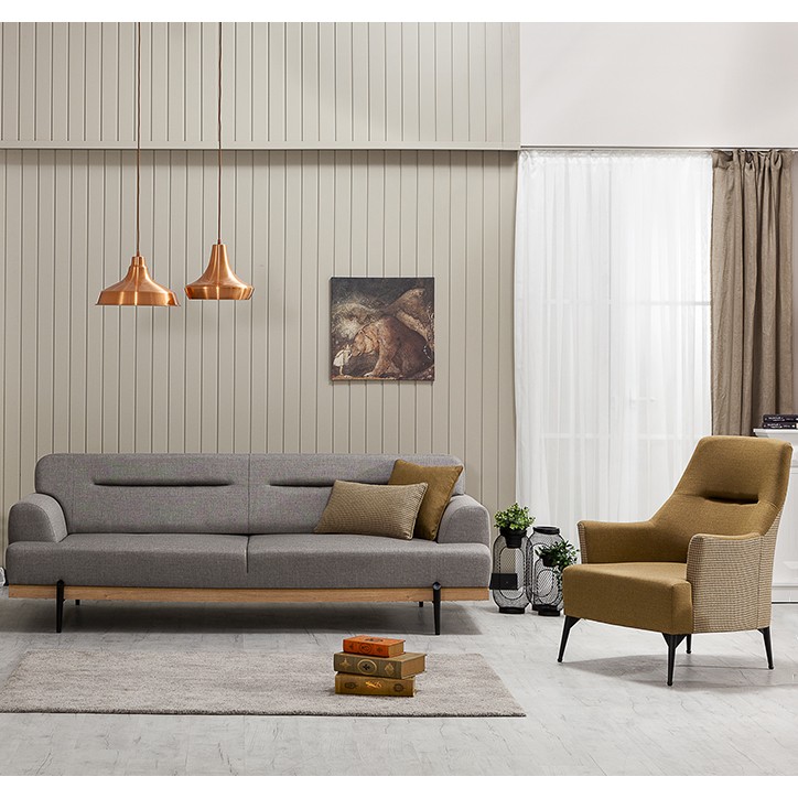 Linen Vol1 3+3+1+1 Sofa Set