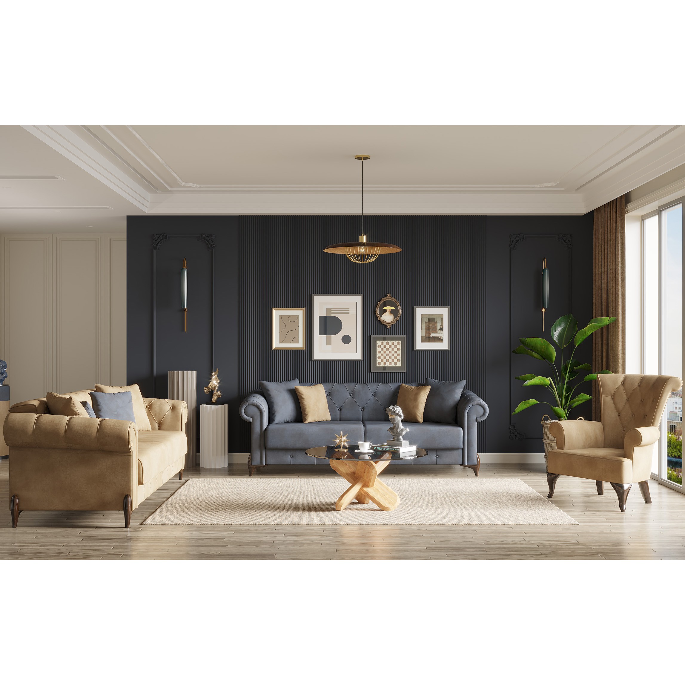 Valentino 3+3+1+1 Sofa Set