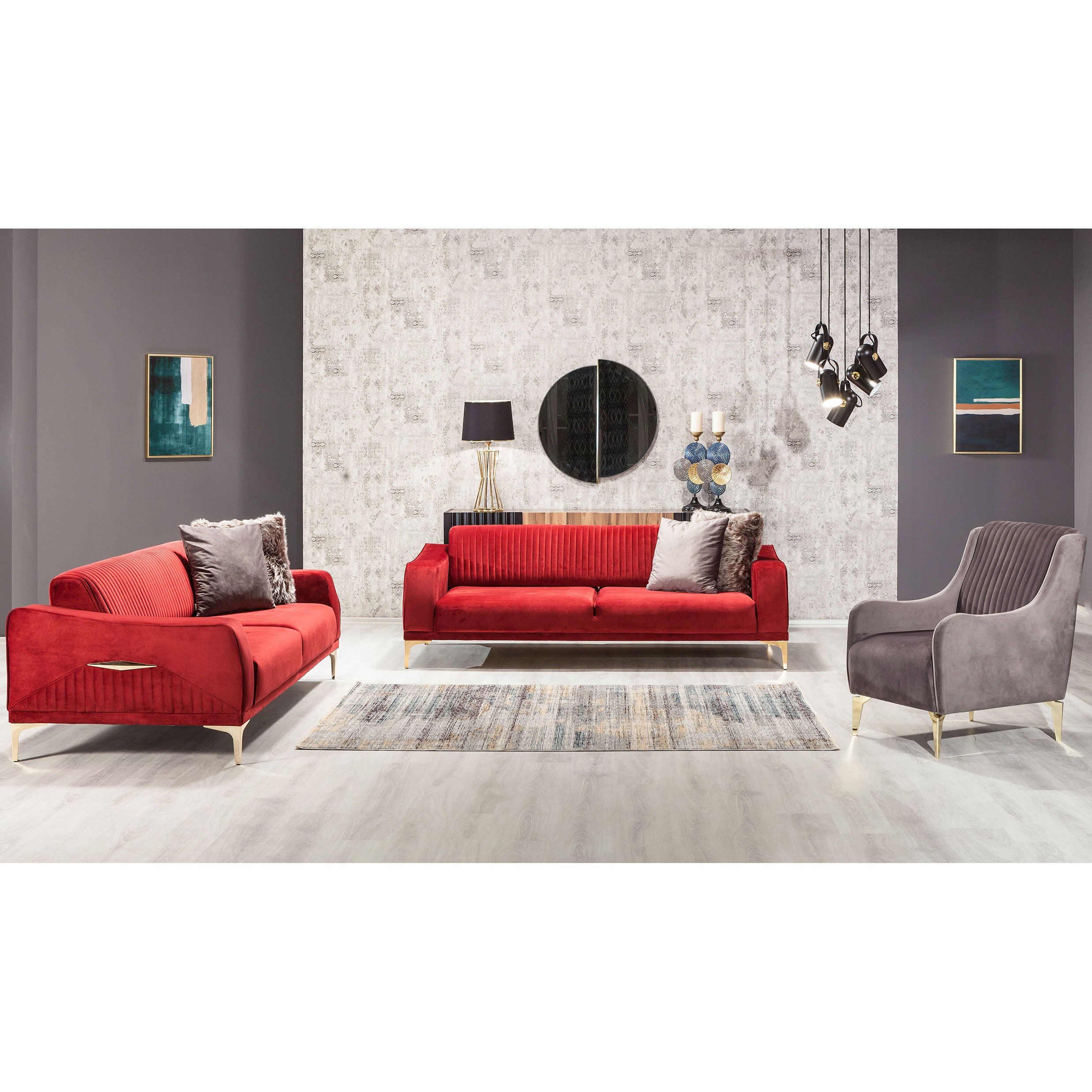 Urla 3+3+1+1 Sofa Set